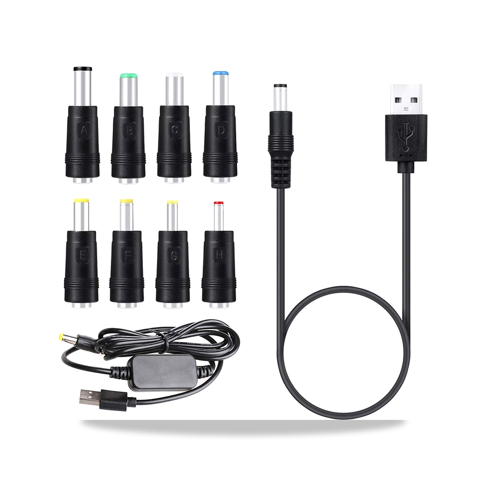 صورة منتج محول 8 منافذ USB الى كيبل طاقة تيار مستمر وUSB 5 فولت الى 12 فولت، جهد سماعة بلوتوث – اللون أزرق - كود الصنف reemco-2027-1824224 - ماركة يباع من خلال reemco - توريد وتصوير حصري لشركة ريمكو القابضة السعودية