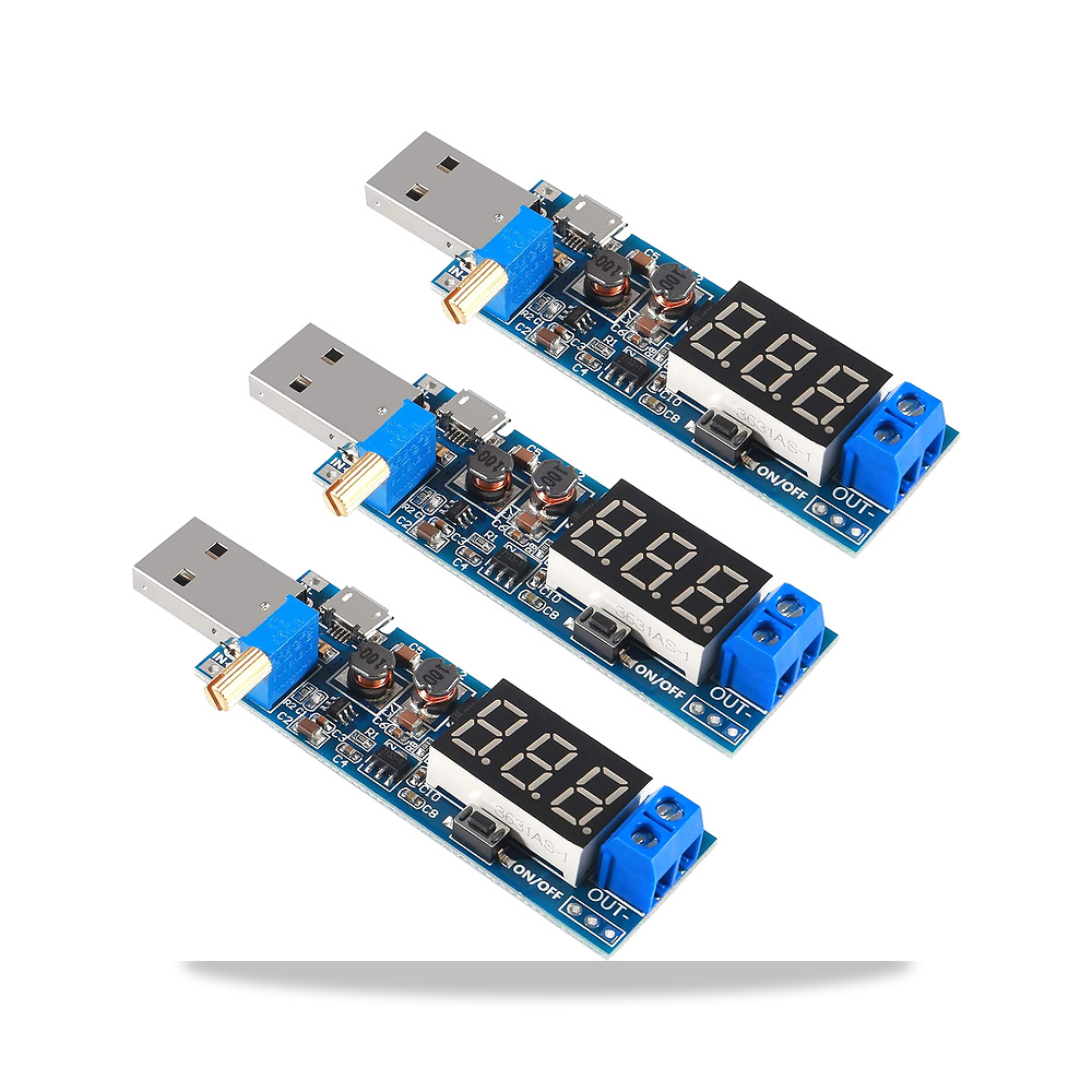 صورة منتج 3 قطع محول USB 3.5-12 فولت الى 1.2-24 فولت تيار مستمر-تيار مستمر، وحدة امداد الطاقة منظم الجهد 5 فولت - كود الصنف reemco-2027-1824232 - ماركة يباع من خلال reemco - توريد وتصوير حصري لشركة ريمكو القابضة السعودية