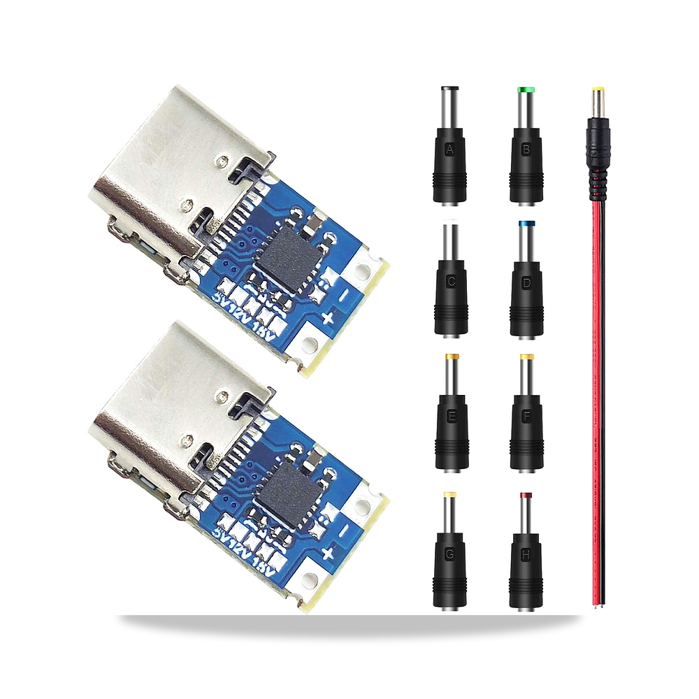 صورة منتج 2 قطعة 20 فولت 5 امبير USB-C PD2.0 PD3.0 الى تيار مستمر وحدة تشغيل الطاقة نوع C انثى محول امدادات - كود الصنف reemco-2027-1824234 - ماركة يباع من خلال reemco - توريد وتصوير حصري لشركة ريمكو القابضة السعودية