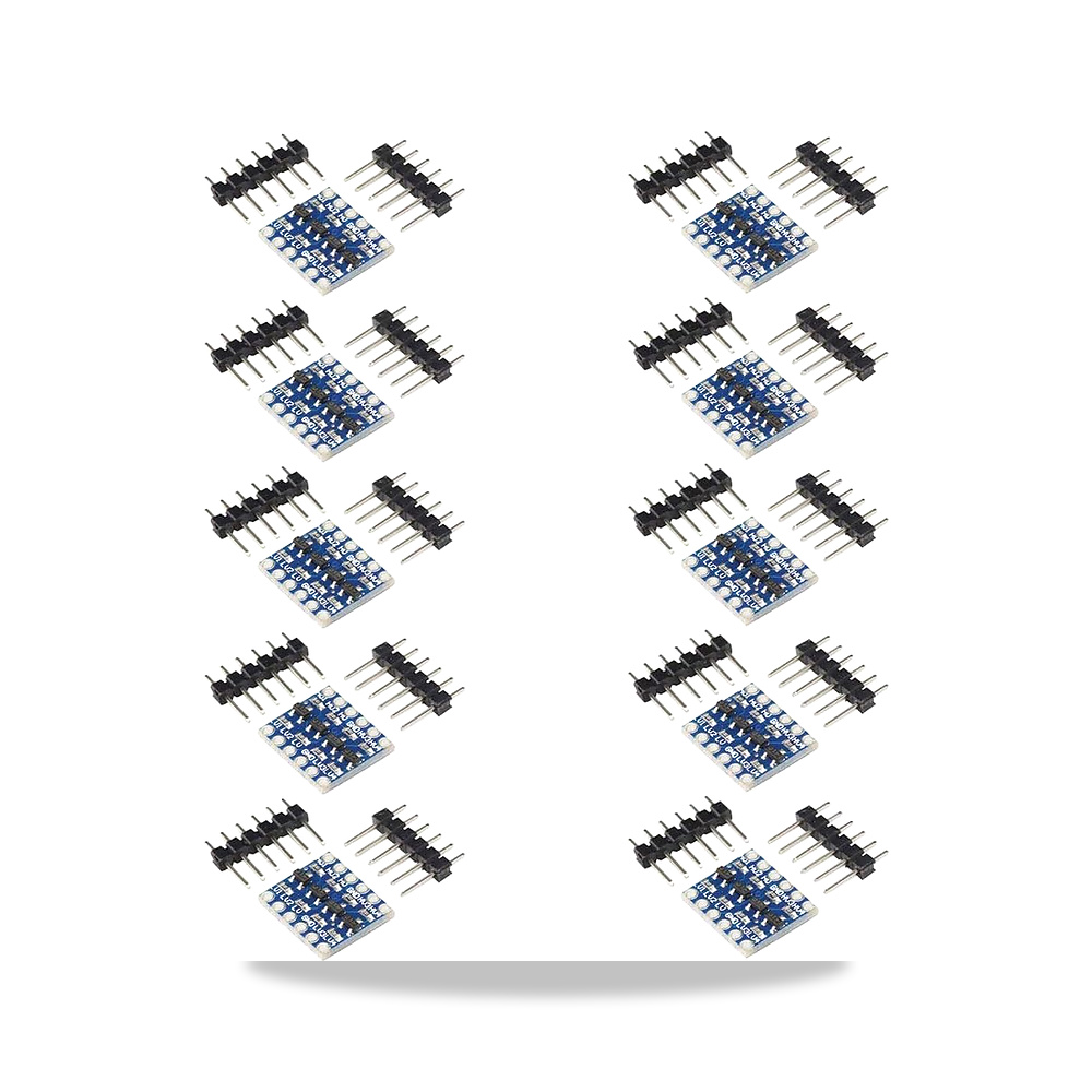 صورة منتج 10 قطع 4 قنوات IIC I2C محول المستوى المنطقي 3.3 فولت – 5 فولت وحدة نقل ثنائية الاتجاه لاردوينو - كود الصنف reemco-2027-1824405 - ماركة يباع من خلال reemco - توريد وتصوير حصري لشركة ريمكو القابضة السعودية
