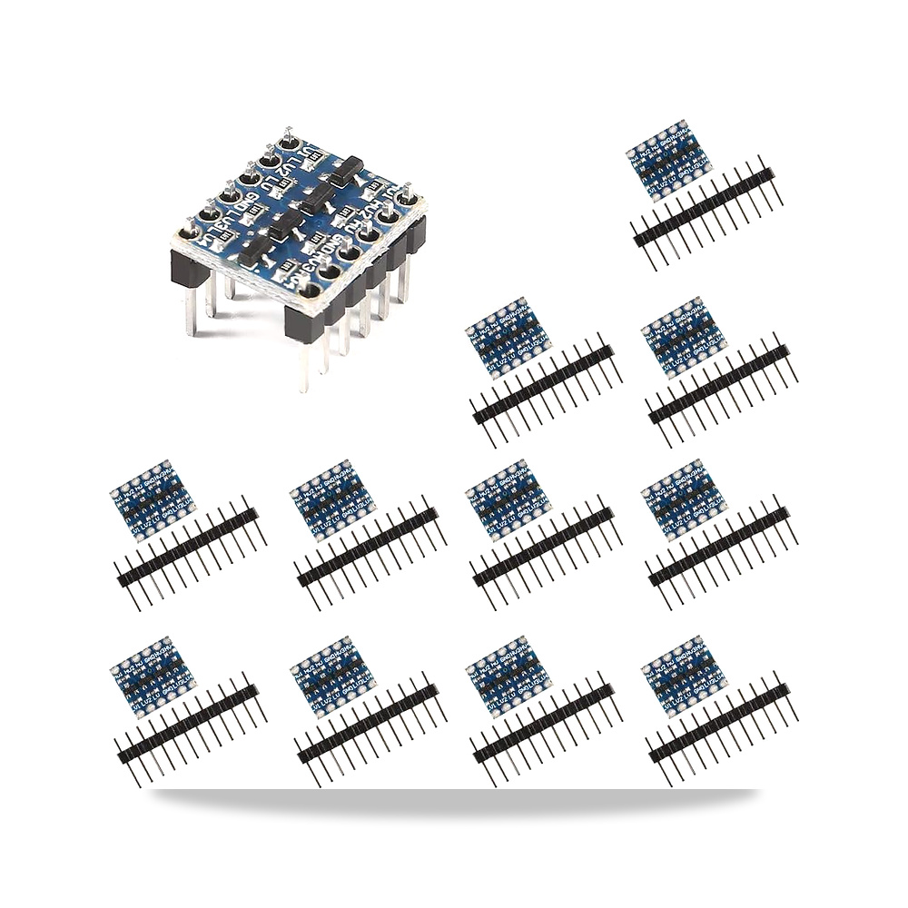 صورة منتج ايسر ام سي 12 قطعة 4 قنوات IIC I2C محول مستوى المنطق وحدة ثنائية الاتجاه 3.3 فولت إلى 5 فولت لاردوينو - كود الصنف reemco-2027-1824443 - ماركة يباع من خلال reemco - توريد وتصوير حصري لشركة ريمكو القابضة السعودية