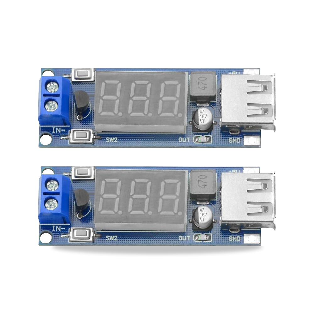 صورة منتج 2 قطعة محول الجهد الكهربائي تيار مستمر وحدة خفض الطاقة 4.5-40 فولت 12 فولت الى 5 فولت/2 امبير + منظم المثبت - كود الصنف reemco-2027-1824520 - ماركة يباع من خلال reemco - توريد وتصوير حصري لشركة ريمكو القابضة السعودية