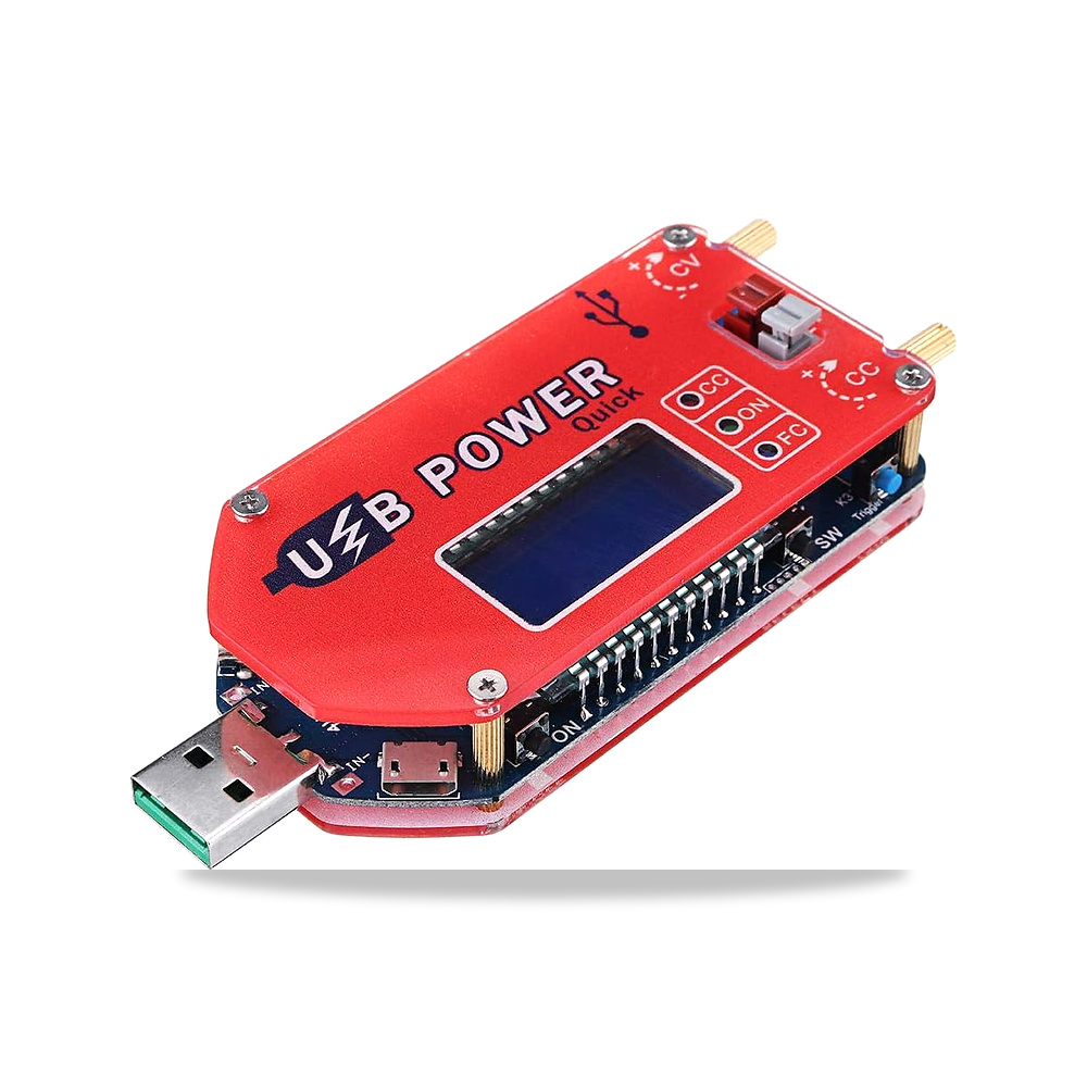 صورة منتج دولاتيك وحدة امداد طاقة اب USB 15 واط محول قابل للتعديل للتحكم في سرعة المروحة ومقياس الجهد مع شاشة LCD – احمر - كود الصنف reemco-2027-1824529 - ماركة يباع من خلال reemco - توريد وتصوير حصري لشركة ريمكو القابضة السعودية