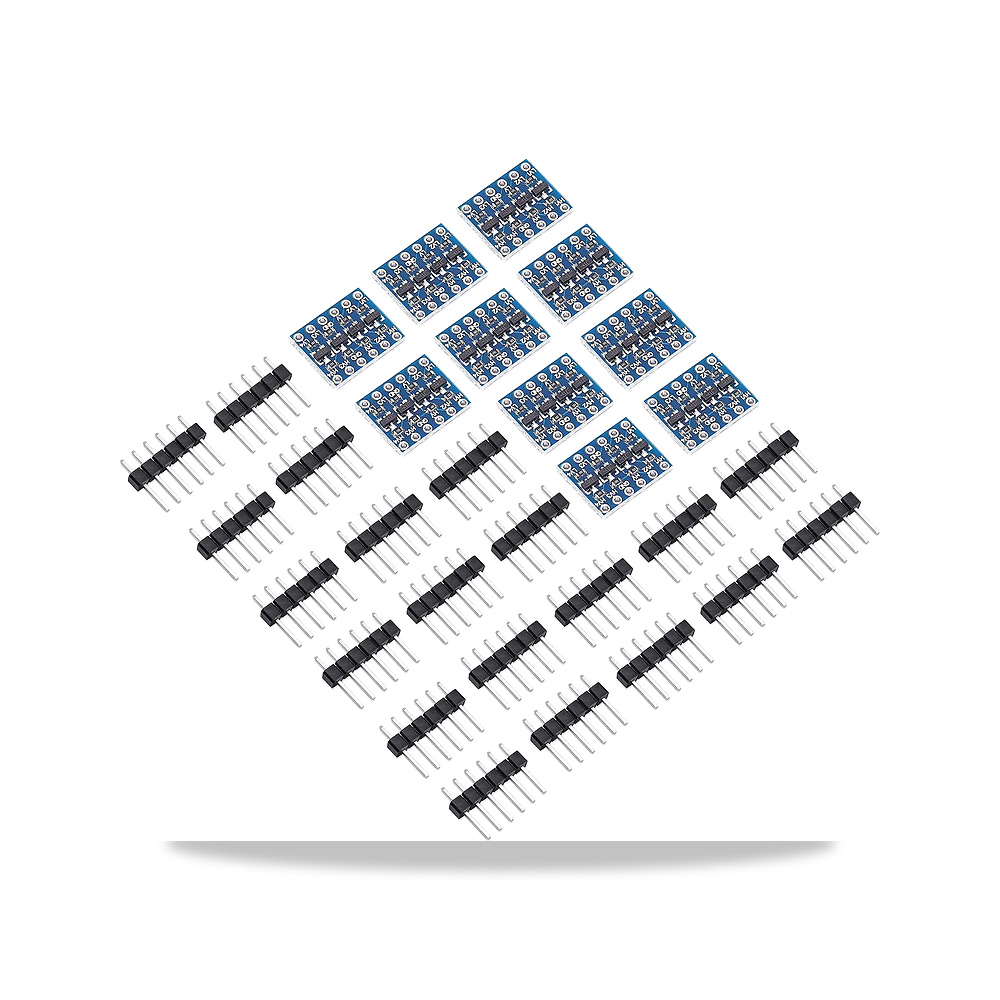 صورة منتج سونغهي 10 قطع 4 قنوات IIC I2C محول المستوى المنطقي وحدة ثنائية الاتجاه 3.3 فولت إلى 5 فولت لاردوينو - كود الصنف reemco-2027-1824545 - ماركة يباع من خلال reemco - توريد وتصوير حصري لشركة ريمكو القابضة السعودية