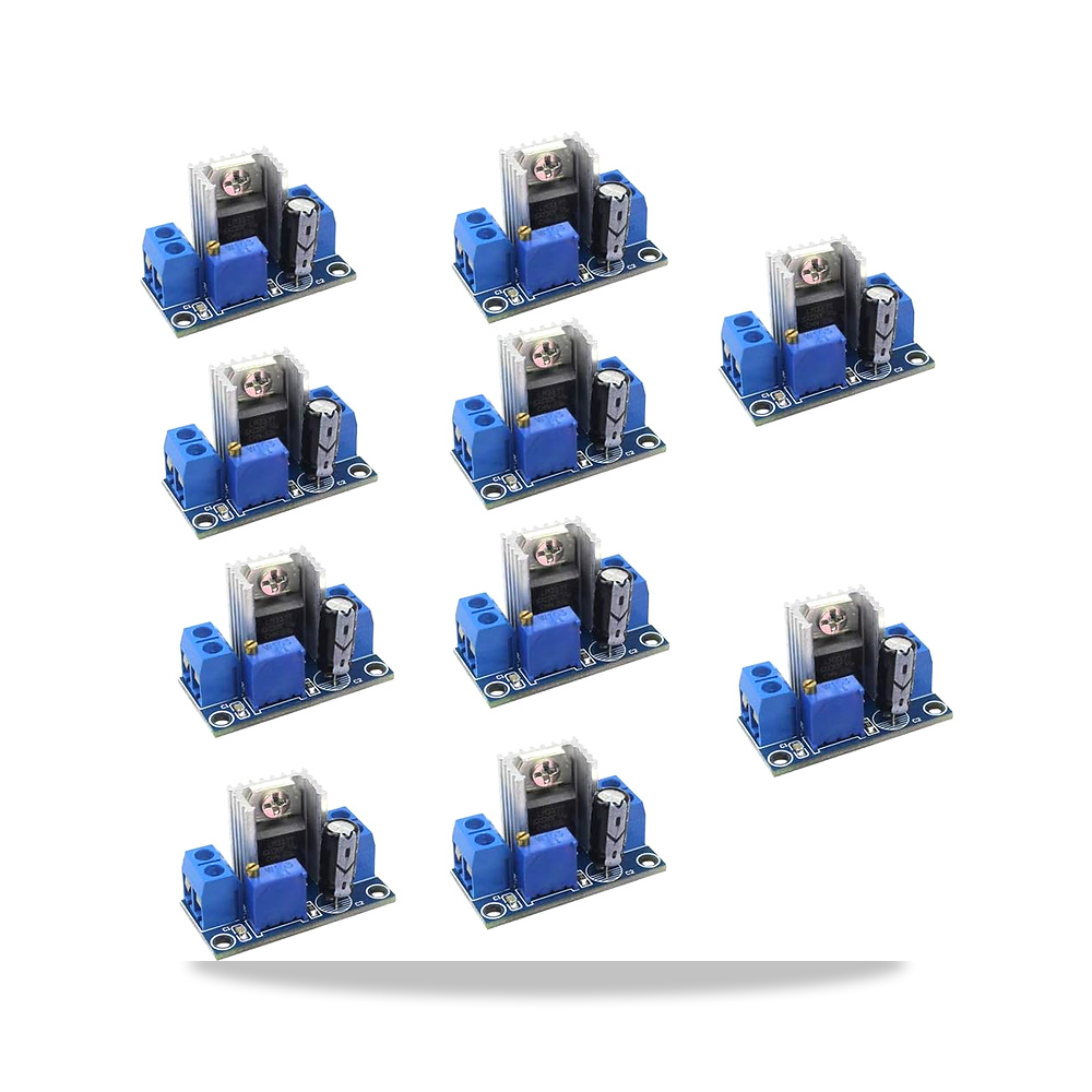 صورة منتج هاي ليتجو 10 قطع LM317 DC-DC محول باك خفض لوحة الدارة الكهربائية وحدة منظم خطي LM317 الجهد الكهربائي قابل - كود الصنف reemco-2027-1824608 - ماركة يباع من خلال reemco - توريد وتصوير حصري لشركة ريمكو القابضة السعودية