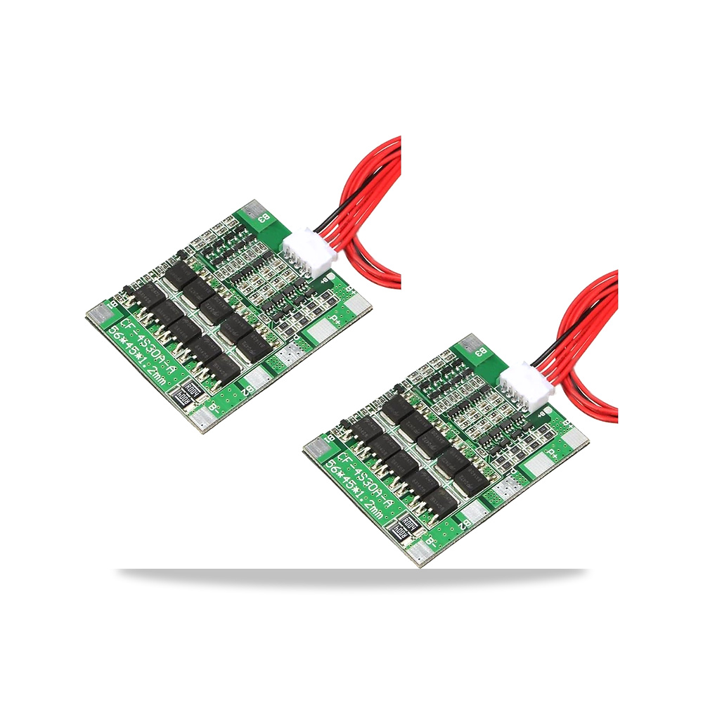 صورة منتج تيكواوت 2 قطعة 4S 30A 14.8 فولت بطارية ليثيوم ايون PCB BMS 18650 لوحة حماية شاحن تيكنويوت - كود الصنف reemco-2027-1824640 - ماركة يباع من خلال reemco - توريد وتصوير حصري لشركة ريمكو القابضة السعودية