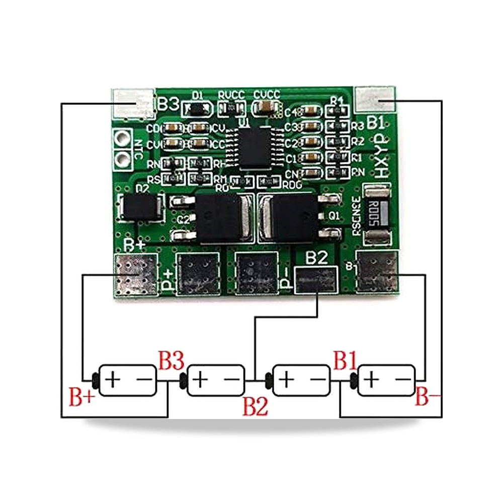 صورة منتج داير 4S 8A 12.8V 18650 32650 LiFePO4 شاحن بطارية لايف بي او 4 حماية بي ام اس لوحة PCB دير موديل HX-4S-3828 - كود الصنف reemco-2027-1824692 - ماركة يباع من خلال reemco - توريد وتصوير حصري لشركة ريمكو القابضة السعودية