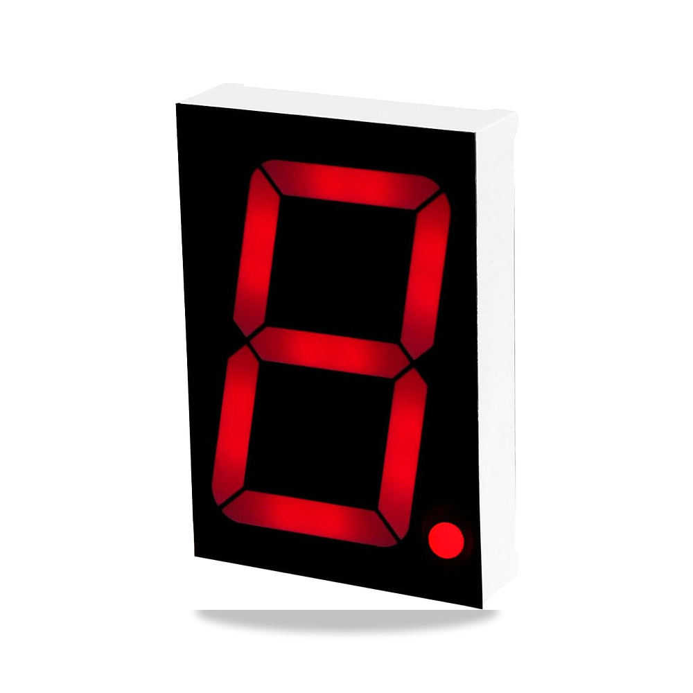 صورة منتج اوكسيل شاشة عرض رقمية باضاءة LED حمراء من كومون انود 10 دبابيس و7 قطع مقاس 2.2 × 1.5 × 0.43 موديل 18101BS - كود الصنف reemco-2027-1824835 - ماركة يباع من خلال reemco - توريد وتصوير حصري لشركة ريمكو القابضة السعودية
