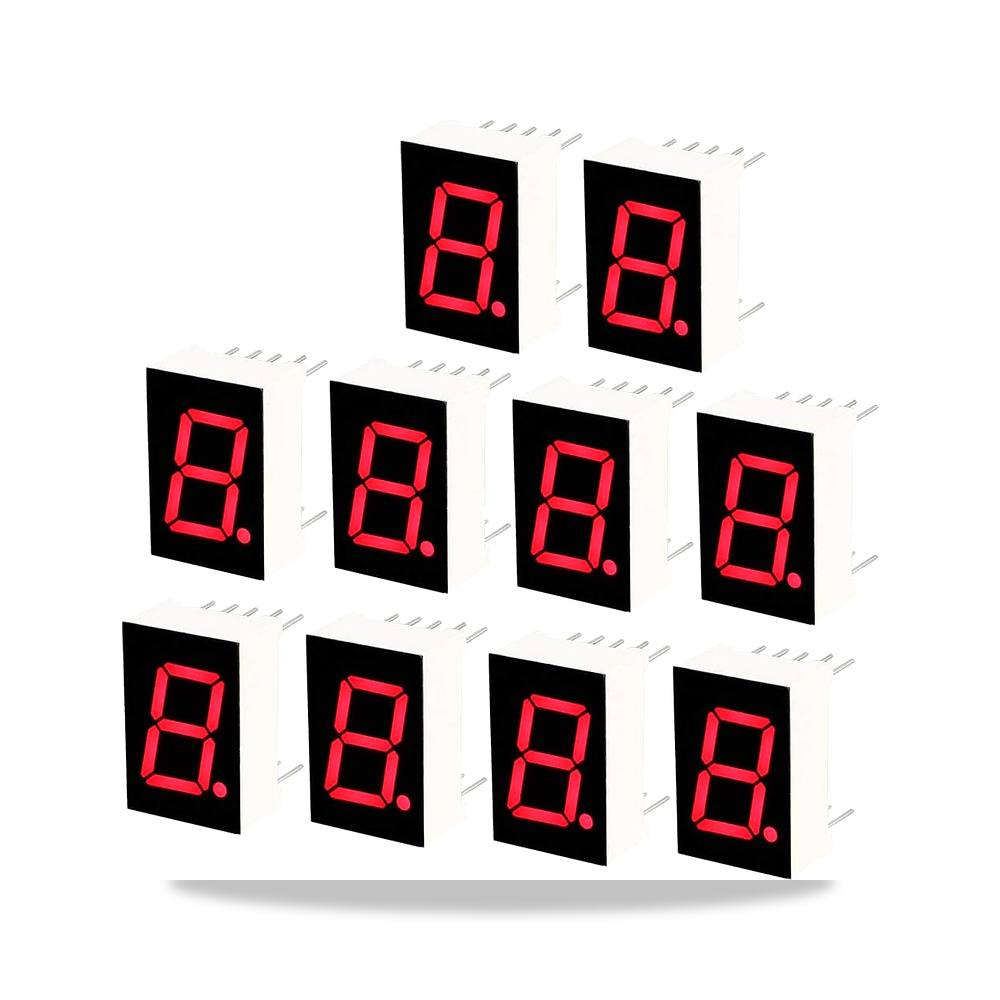 صورة منتج اوكسيل كاثود مشترك 10 دبابيس 1 بت 7 أجزاء 1.1 × 0.79 × 0.35 بوصة 0.56 بوصة شاشة LED حمراء أنبوب موديل 5611AH - كود الصنف reemco-2027-1824839 - ماركة يباع من خلال reemco - توريد وتصوير حصري لشركة ريمكو القابضة السعودية