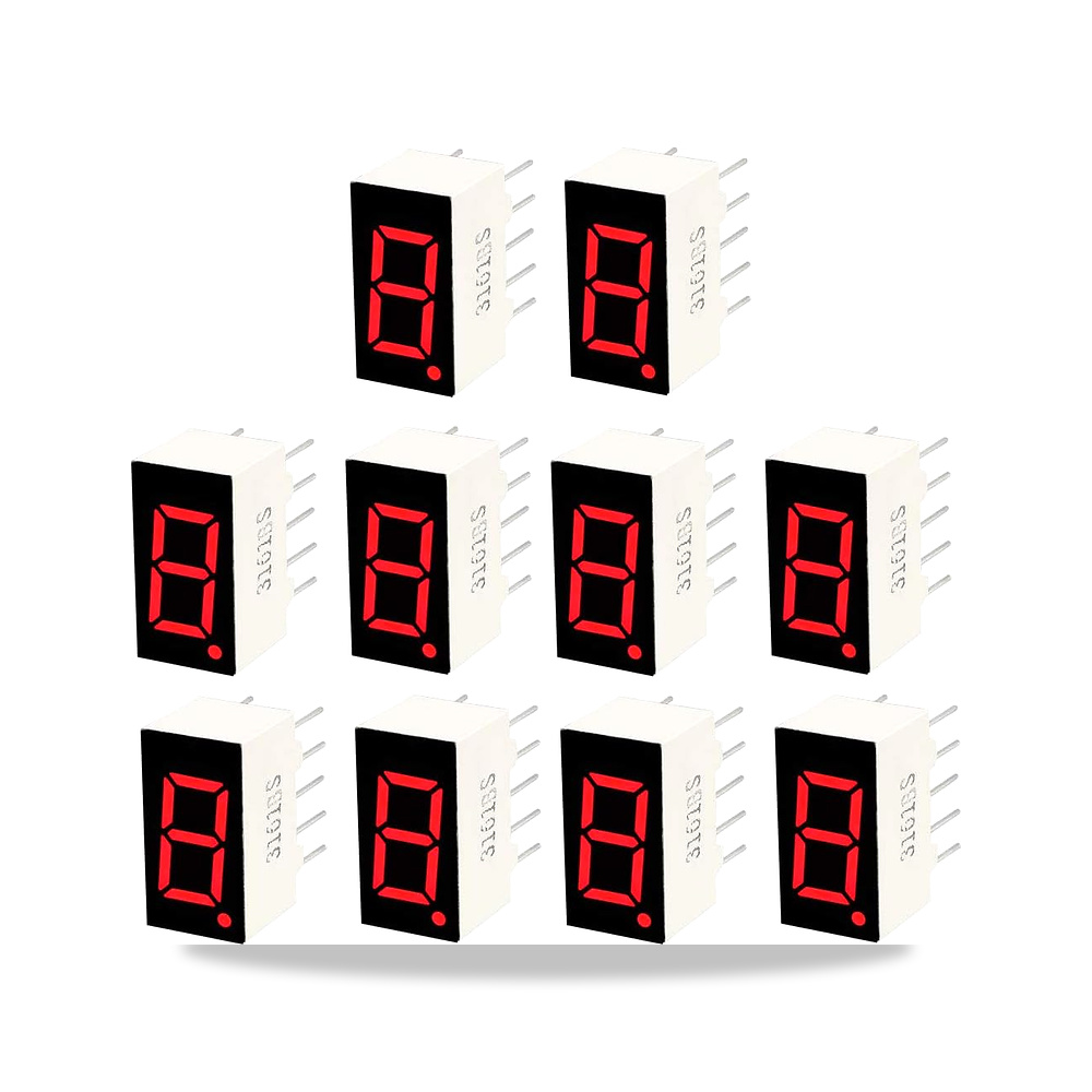 صورة منتج اوكسيل انبوب انود مشترك 10 دبابيس 1 بت 7 قطع 0.55 × 0.3 × 0.33 انش 0.35 انش شاشة LED حمراء رقمي 10 قطع موديل 3161BS - كود الصنف reemco-2027-1824845 - ماركة يباع من خلال reemco - توريد وتصوير حصري لشركة ريمكو القابضة السعودية