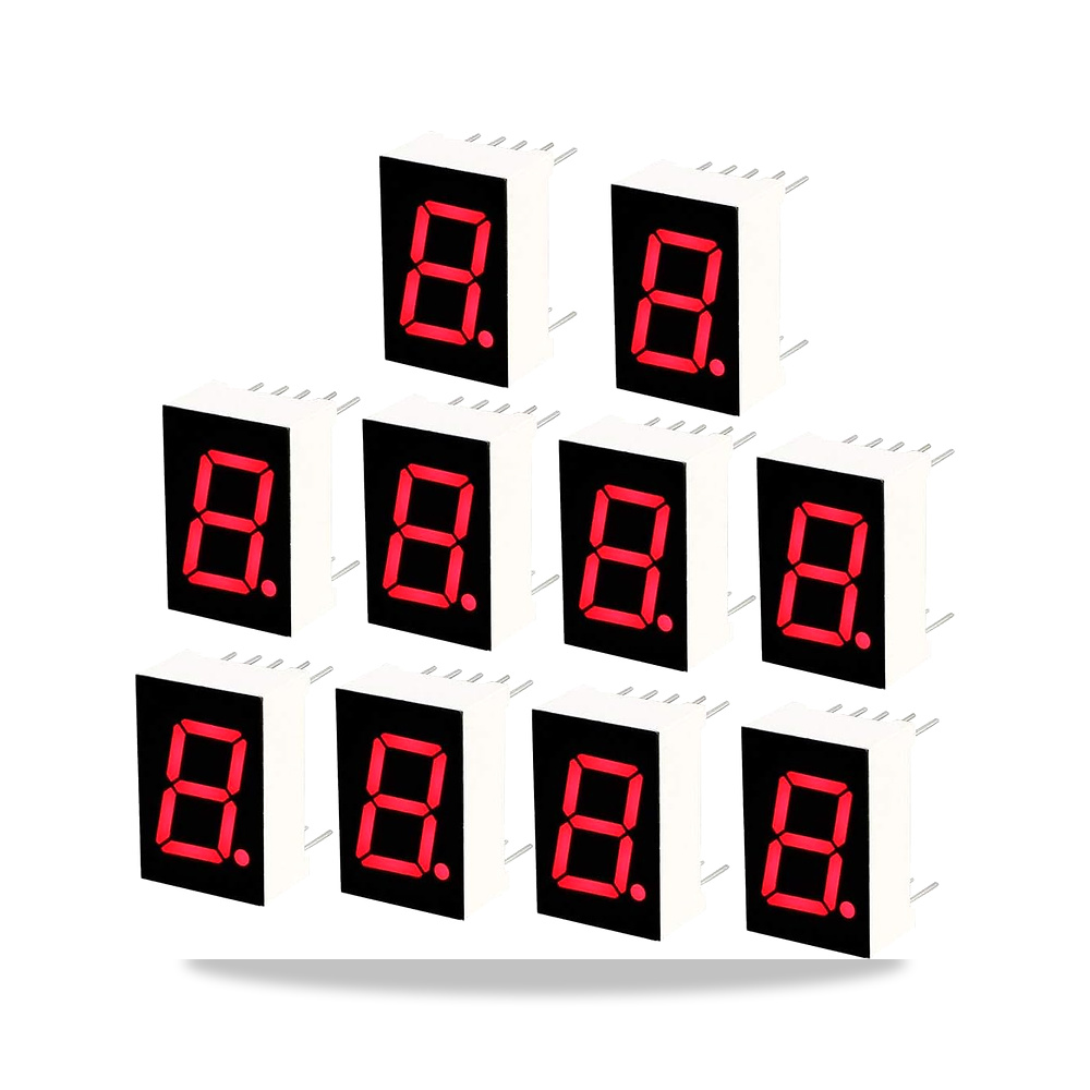 صورة منتج اوكسيل انبوب انود مشترك 10 دبابيس 1 بت 7 قطع 0.75 × 0.5 × 0.31 انش 0.5 انش شاشة LED حمراء رقمي 10 قطع موديل 5611BH - كود الصنف reemco-2027-1824847 - ماركة يباع من خلال reemco - توريد وتصوير حصري لشركة ريمكو القابضة السعودية