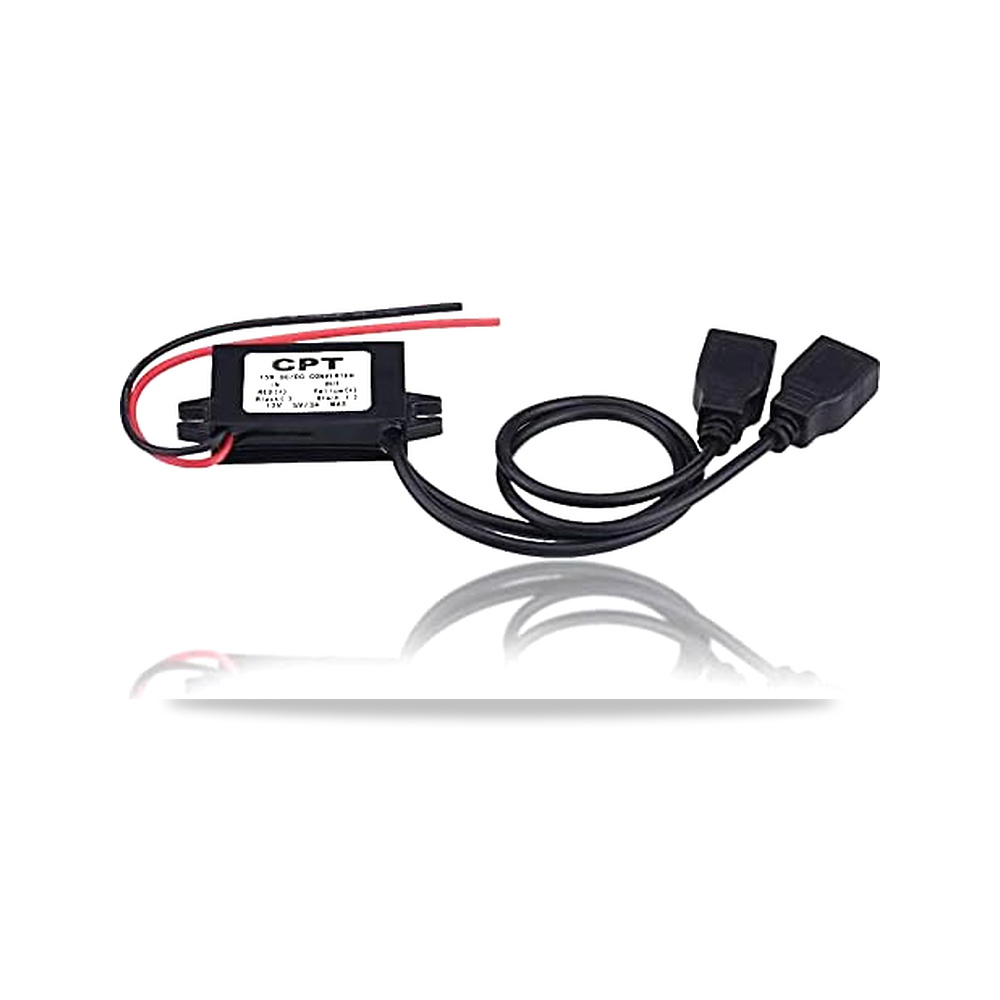 صورة منتج محول شاحن USB مزدوج من Keenso مقاوم للماء 3A DC 12V إلى DC 5V USB الطاقة DC إلى DC المتدرج إلى أسفل وحدة - كود الصنف reemco-2027-1824852 - ماركة يباع من خلال reemco - توريد وتصوير حصري لشركة ريمكو القابضة السعودية