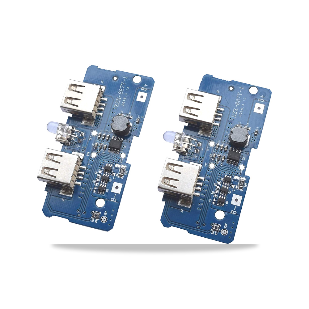 صورة منتج اونيهن وحدة تعزيز 3.7 فولت 5 فولت 2 امبير، لوحة دائرة شحن USB مزدوجة PCB مع ضوء LED لبطارية موديل 18650 - كود الصنف reemco-2027-1824858 - ماركة يباع من خلال reemco - توريد وتصوير حصري لشركة ريمكو القابضة السعودية