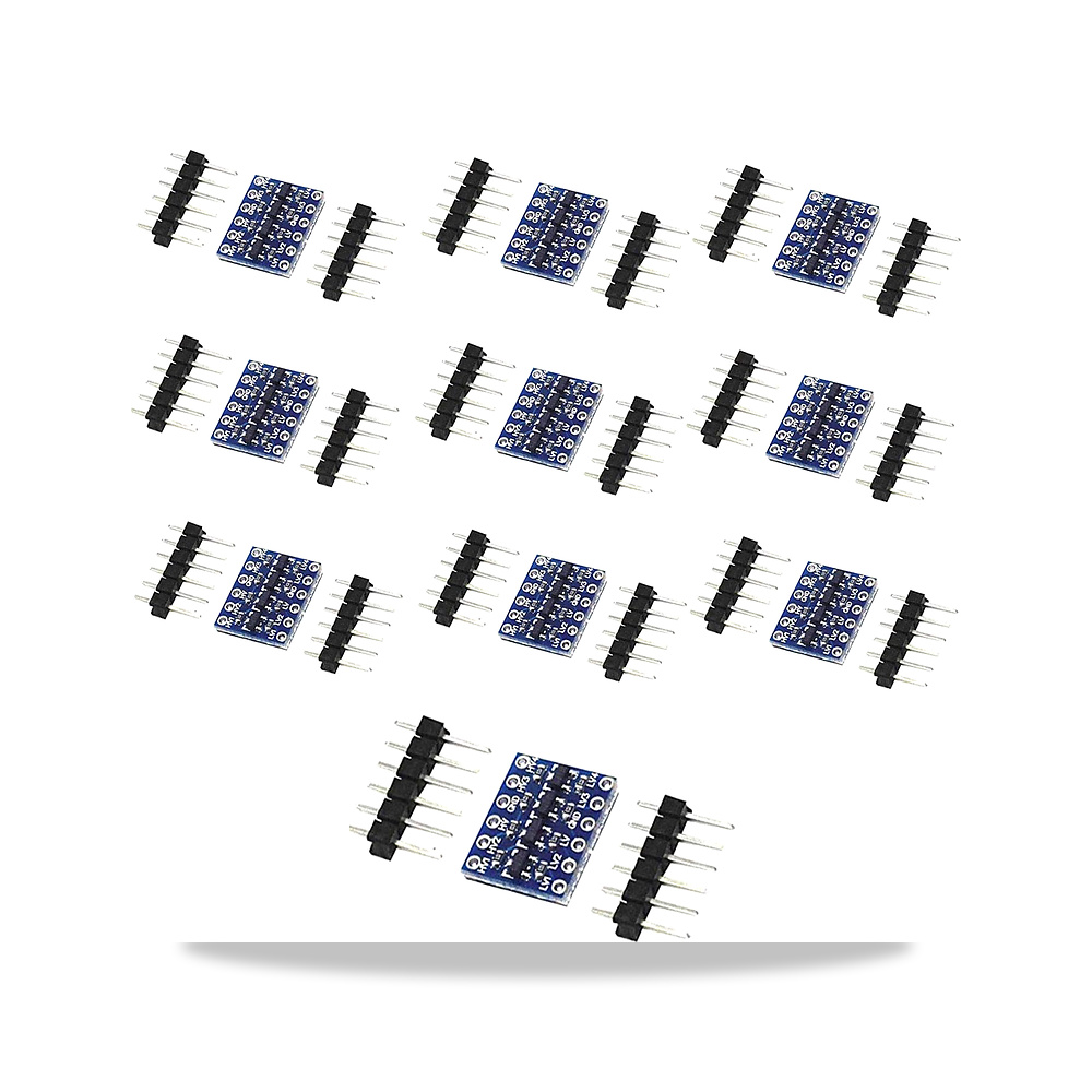 صورة منتج 10 قطع 4 قنوات IIC I2C محول المستوى المنطقي ثنائي الاتجاه 3.3 فولت الى 5 فولت لاردوينو - كود الصنف reemco-2027-1824921 - ماركة يباع من خلال reemco - توريد وتصوير حصري لشركة ريمكو القابضة السعودية