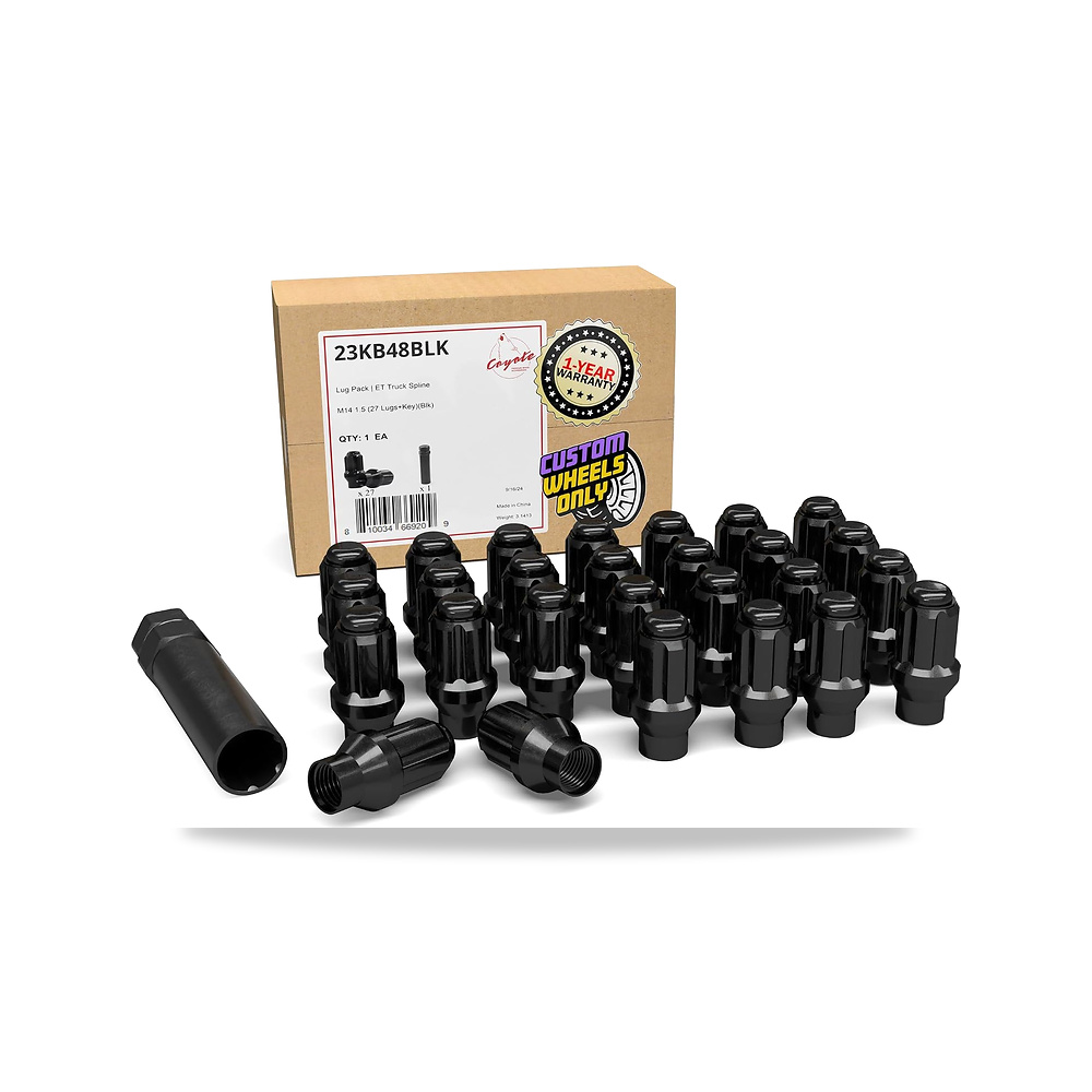 صورة منتج ويل اكسسوريز بارتس 27 قطعة M14x1.5 14×1.5 خيط ET منتفخ البلوط (خيط اضافي) 1.8 انش صواميل عجل كروم سوداء - كود الصنف reemco-2027-1827437 - ماركة يباع من خلال reemco - توريد وتصوير حصري لشركة ريمكو القابضة السعودية