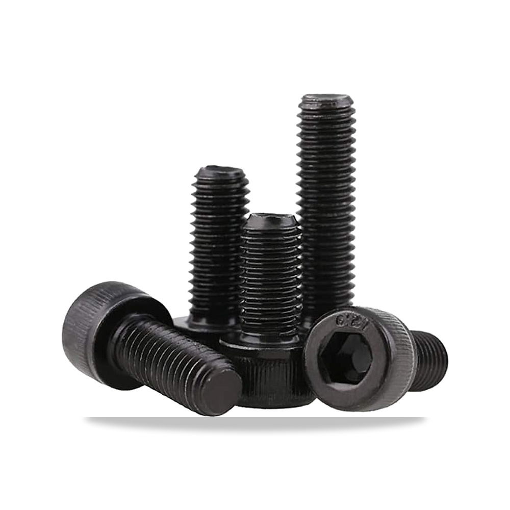 صورة منتج براغي سداسية سوداء M4 × 60 مسامير الين DIN 912 – 6-150 (ملم) – درجة المادة فولاذ كربوني درجة 12.9 - كود الصنف reemco-2027-1828732 - ماركة يباع من خلال reemco - توريد وتصوير حصري لشركة ريمكو القابضة السعودية