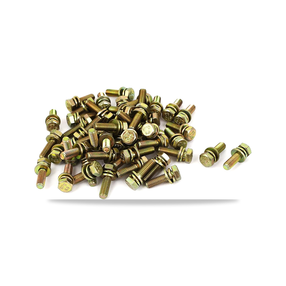 صورة منتج سورسينغماب M6x20mm 8.8 درجة أصفر الزنك مطلي سداسية الرأس برغي 50 قطعة w غسالة اوكسيل – المادة برونز زنك - كود الصنف reemco-2027-1829257 - ماركة يباع من خلال reemco - توريد وتصوير حصري لشركة ريمكو القابضة السعودية