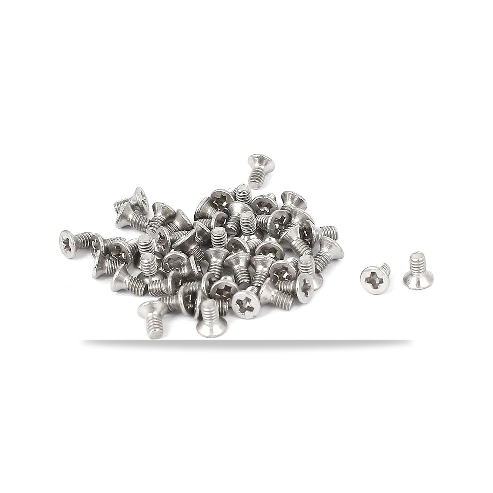 صورة منتج اوكسيل براغي فيليبس برأس غاطسة مسطح من الستانلس ستيل 304 M2x4mm 50 قطعة – 8 x 9 x 8 ملي متر – اللون فضي - كود الصنف reemco-2027-1829487 - ماركة يباع من خلال reemco - توريد وتصوير حصري لشركة ريمكو القابضة السعودية