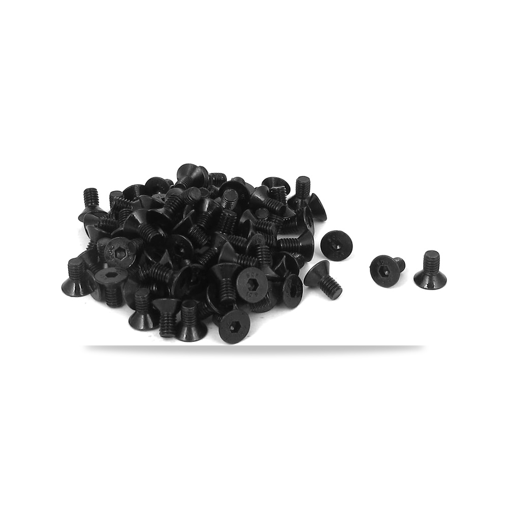 صورة منتج اوكسيل براغي سداسية مترية برأس غاطسة M4 × 8 ملم، لون اسود، A15100700ux0335 (عبوة من 100 قطعة) - كود الصنف reemco-2027-1830459 - ماركة يباع من خلال reemco - توريد وتصوير حصري لشركة ريمكو القابضة السعودية