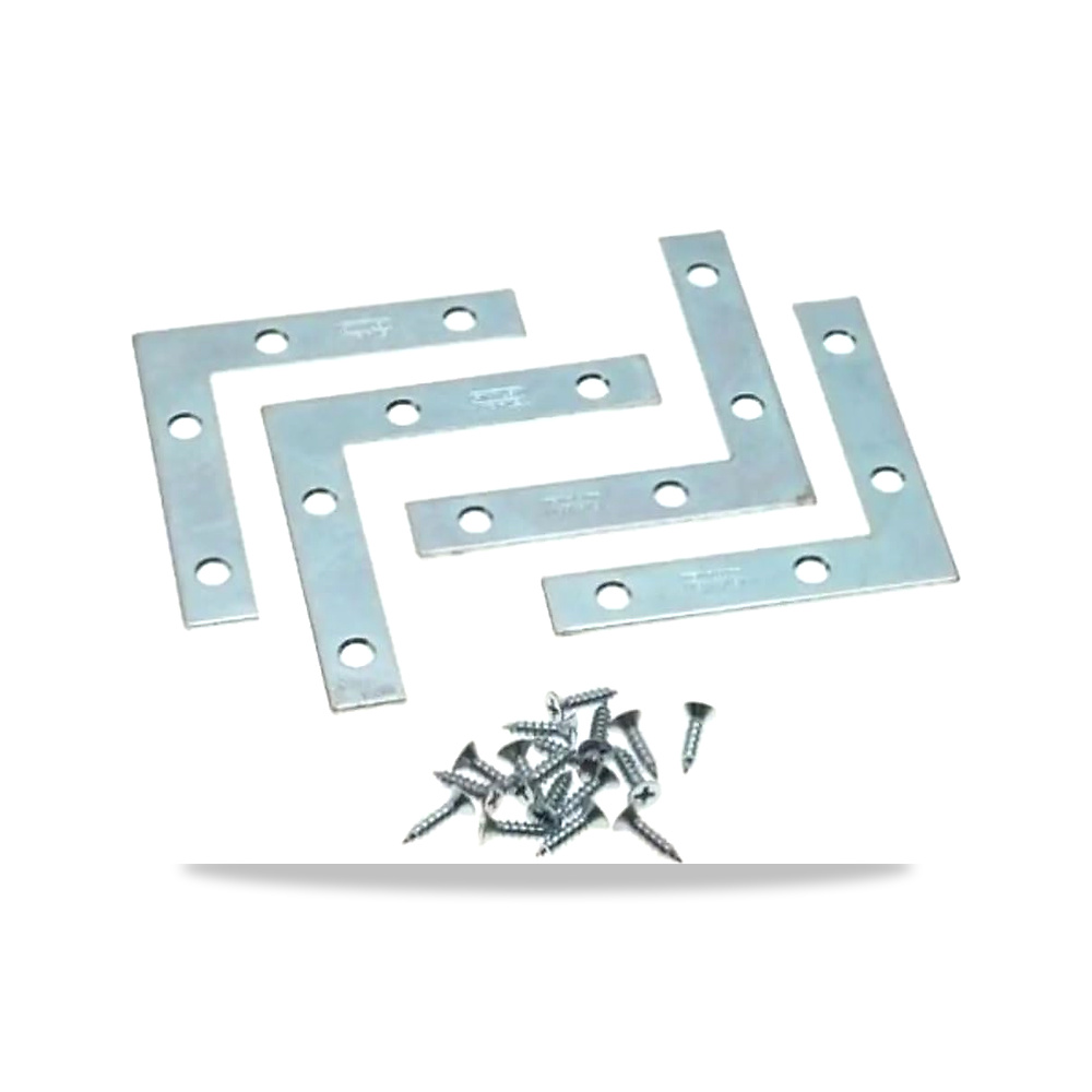 صورة منتج دعامات زوايا مطلية بالزنك N113-845 مقاس 2 انش × 3/8 انش من ناشيونال هاردوير – عبوة من 4 قطع - كود الصنف reemco-2027-1830811 - ماركة يباع من خلال reemco - توريد وتصوير حصري لشركة ريمكو القابضة السعودية