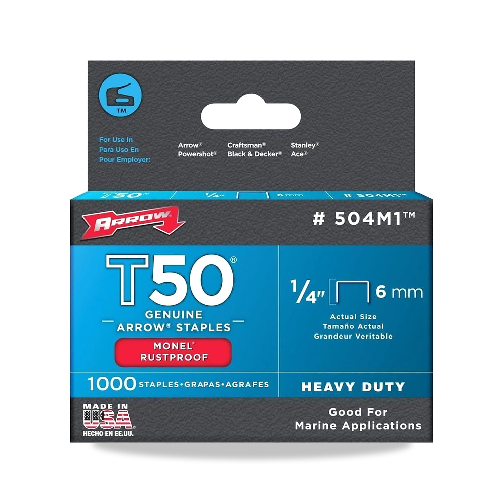 صورة منتج ارو دبابيس مونيل 504M1 1/4 T50 من فاستنر – المقاس 1/4 inch – اللون فضي - كود الصنف reemco-2027-1830893 - ماركة يباع من خلال reemco - توريد وتصوير حصري لشركة ريمكو القابضة السعودية