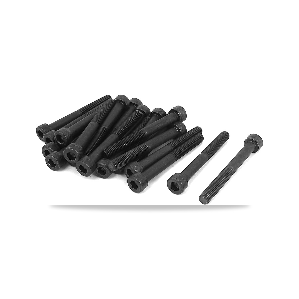 صورة منتج اوكسيل براغي سداسية من خليط معدني من الستيل مقاس M5 × 45 ملم 12.9، لون اسود، 20 قطعة – المادة سبيكة صلب – 5 مليمترات - كود الصنف reemco-2027-1831023 - ماركة يباع من خلال reemco - توريد وتصوير حصري لشركة ريمكو القابضة السعودية