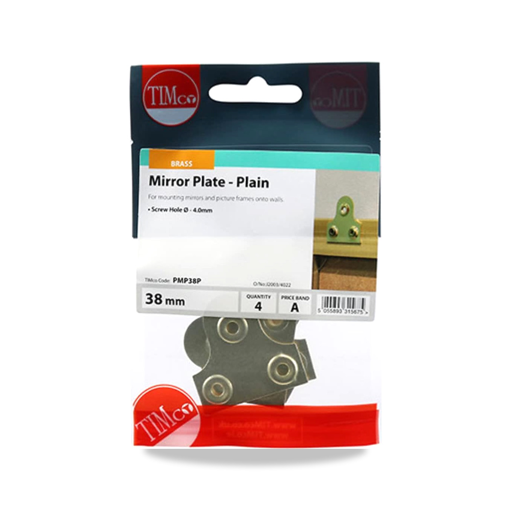 صورة منتج تيمكو PMP38P لوحة مرآة عادية 38 مم – (عبوة من 4 قطع) TimCo – المادة نحاس أصفر – اللون ذهبي - كود الصنف reemco-2027-1831276 - ماركة يباع من خلال reemco - توريد وتصوير حصري لشركة ريمكو القابضة السعودية