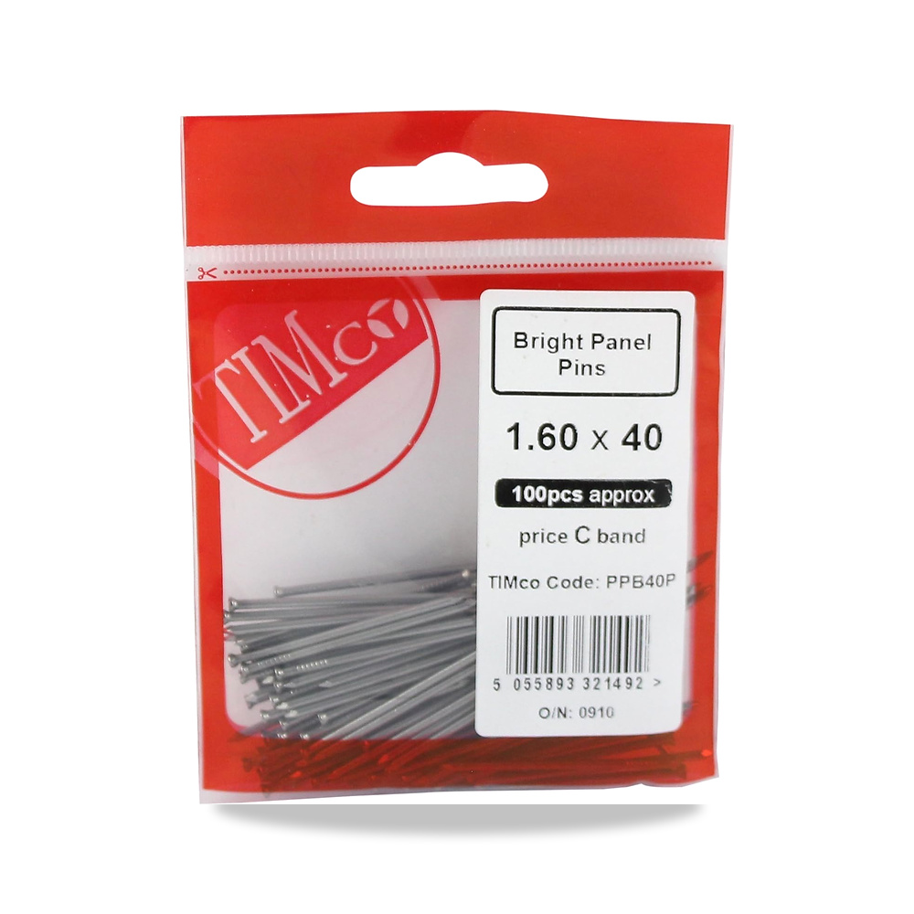 صورة منتج دبابيس لوحة لامعة من TIMco PPB40P 40 × 1.60 – (حقيبة من 100) – اللون فضي – 50 x 50 x 50 ملي متر - كود الصنف reemco-2027-1831556 - ماركة يباع من خلال reemco - توريد وتصوير حصري لشركة ريمكو القابضة السعودية