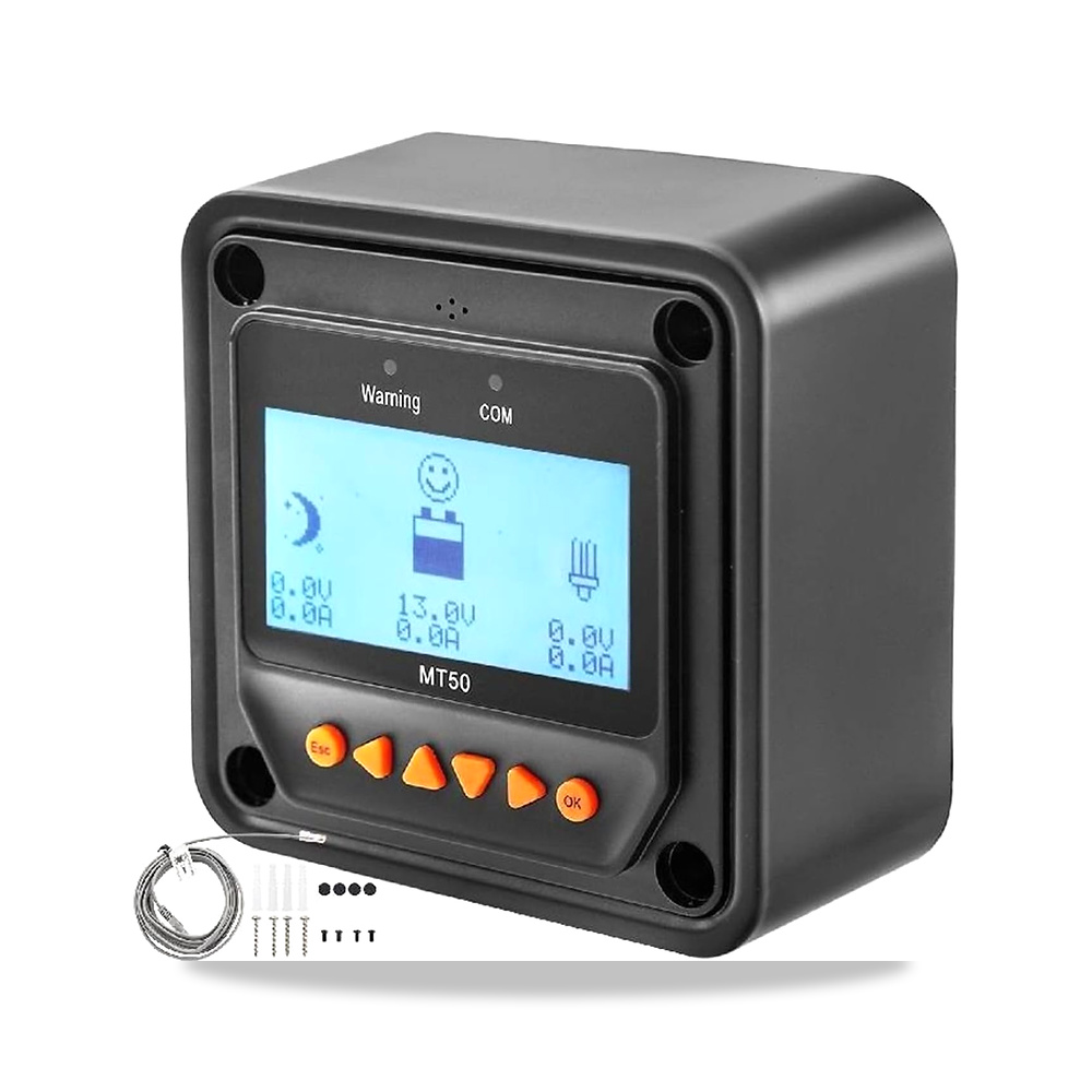 صورة منتج جهاز تحكم عن بعد MT-50 من جي ام في اف بي ال جي، بالشحن بالطاقة الشمسية بشاشة LCD في الوقت الفعلي مع كيبل - كود الصنف reemco-2027-1833918 - ماركة يباع من خلال reemco - توريد وتصوير حصري لشركة ريمكو القابضة السعودية