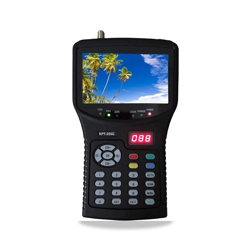 صورة منتج جهاز كشف الاقمار الصناعية بشاشة عريضة Kpt-255G من جي ام في اف بي ال جي، كشف WS-6933 4.3 انش DVB-S/S2 مع مخرج - كود الصنف reemco-2027-1833968 - ماركة يباع من خلال reemco - توريد وتصوير حصري لشركة ريمكو القابضة السعودية