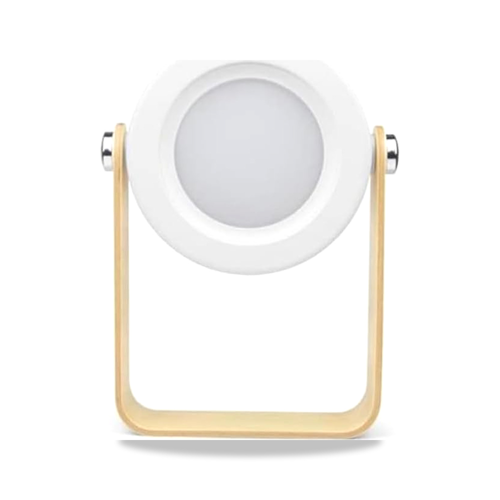 صورة منتج primo plus مصباح LED محمول قابل للطي، تصميم فانوس عصري، إضاءة قابلة للتعديل 360 درجة، مع مقبض خشبي، أبيض - كود الصنف reemco-2027-1841250 - ماركة يباع من خلال reemco - توريد وتصوير حصري لشركة ريمكو القابضة السعودية