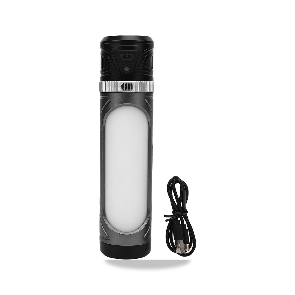 صورة منتج كينسو فانوس تخييم LED، مصباح يدوي للتخييم قابل لاعادة الشحن بمنفذ USB، محمول للاستخدام في الاماكن الخارجية - كود الصنف reemco-2027-1841458 - ماركة يباع من خلال reemco - توريد وتصوير حصري لشركة ريمكو القابضة السعودية