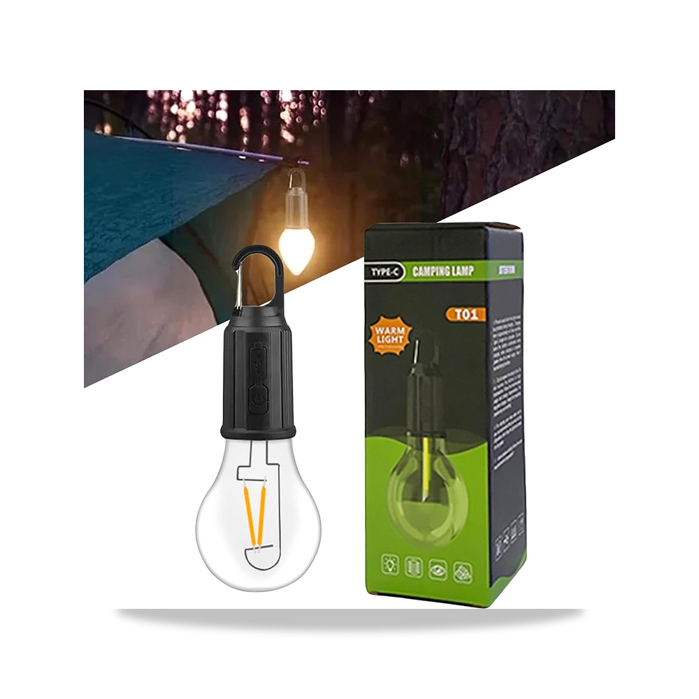 صورة منتج مصباح تخييم قابل لاعادة الشحن بمنفذ USB نوع C، ضوء دافئ، LED محمول مع خطاف حلقة، خيمة خارجي 4AS TRADING - كود الصنف reemco-2027-1841511 - ماركة يباع من خلال reemco - توريد وتصوير حصري لشركة ريمكو القابضة السعودية
