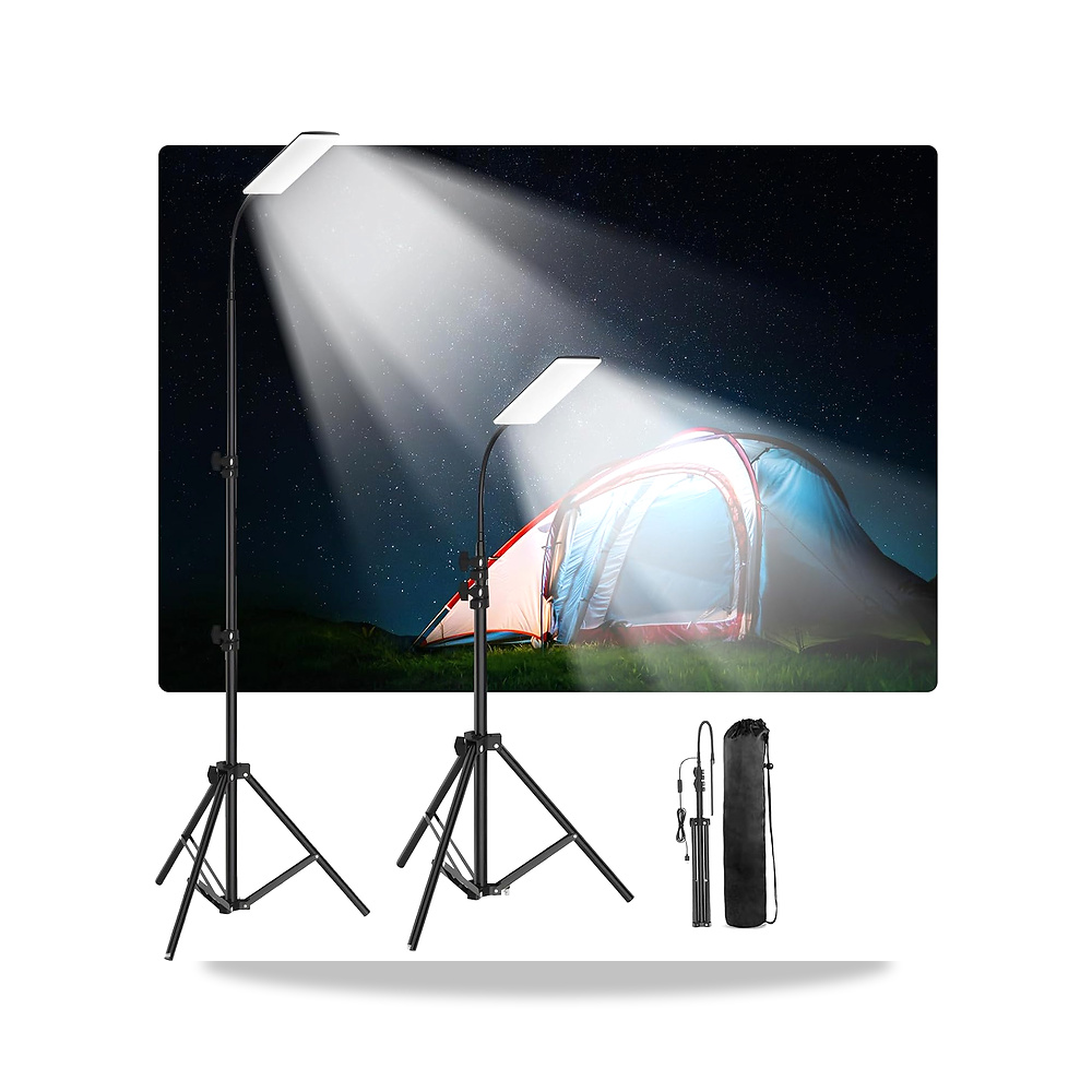 صورة منتج مصباح LED للتخييم، خارجي محمول مع حامل ثلاثي تلسكوبي، يعمل بمنفذ USB، تخييم قابل للطي، متعدد الاستخدامات - كود الصنف reemco-2027-1841978 - ماركة يباع من خلال reemco - توريد وتصوير حصري لشركة ريمكو القابضة السعودية