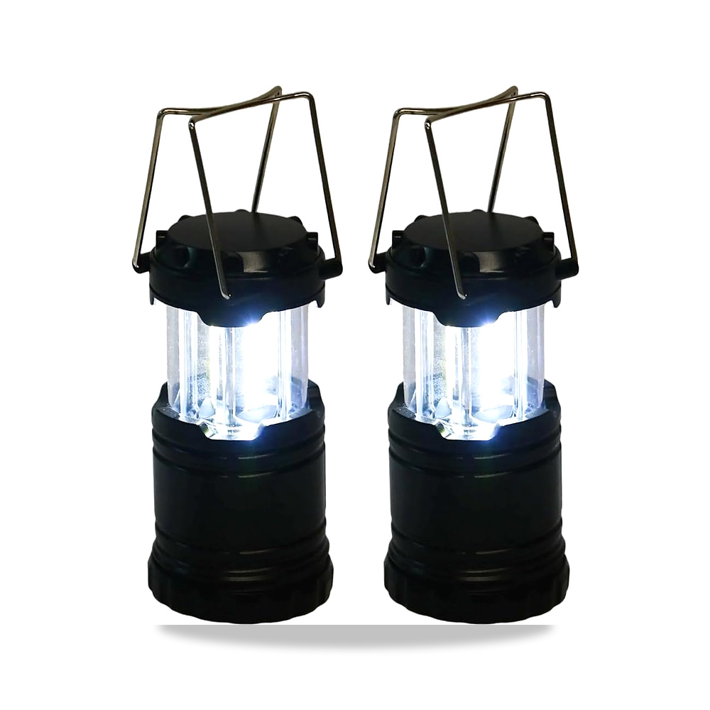 صورة منتج 2 × فانوس تخييم محمول يعمل بالبطارية LED للتخييم والمشي لمسافات طويلة والطوارئ في الهواء الطلق مع خطافات - كود الصنف reemco-2027-1842020 - ماركة يباع من خلال reemco - توريد وتصوير حصري لشركة ريمكو القابضة السعودية
