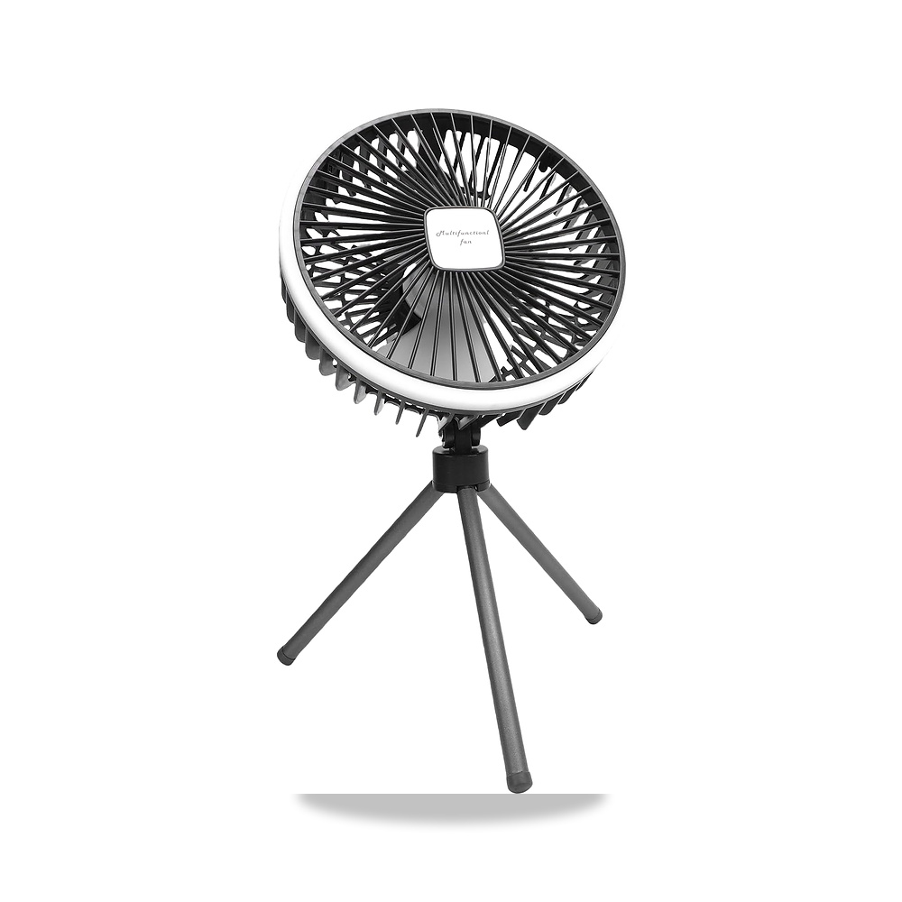 صورة منتج افديت مروحة ثلاثية القوائم، تخييم محمولة قابلة لاعادة الشحن بمنفذ USB، خفيفة الوزن وصغيرة الحجم للتخييم - كود الصنف reemco-2027-1842094 - ماركة يباع من خلال reemco - توريد وتصوير حصري لشركة ريمكو القابضة السعودية
