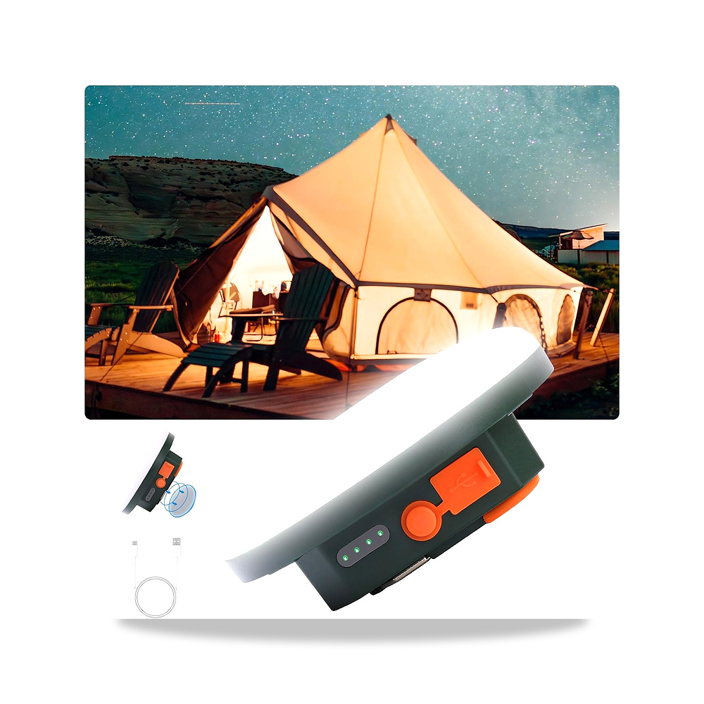 صورة منتج فانوس تخييم LED فائق السطوع قابل لاعادة الشحن – 3 مستويات سطوع + اس او اس، شحن USB 7200mAh، مقاوم للماء - كود الصنف reemco-2027-1842694 - ماركة يباع من خلال reemco - توريد وتصوير حصري لشركة ريمكو القابضة السعودية