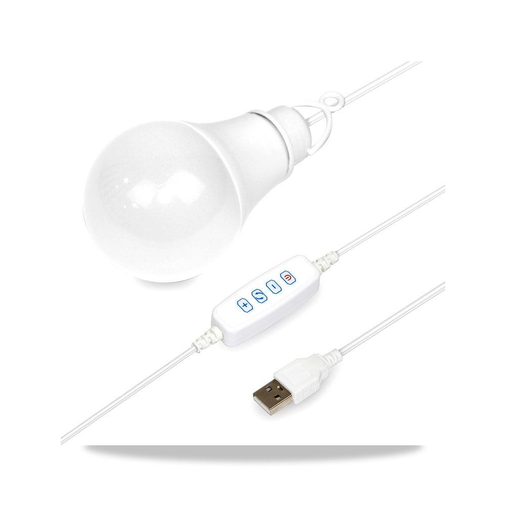 صورة منتج فانوس LED قابل للتعتيم يعمل بمنفذ USB بقدرة 5 واط مع خطاف للاضاءة في حالات الطوارئ بوكي – اللون ابيض - كود الصنف reemco-2027-1842748 - ماركة يباع من خلال reemco - توريد وتصوير حصري لشركة ريمكو القابضة السعودية