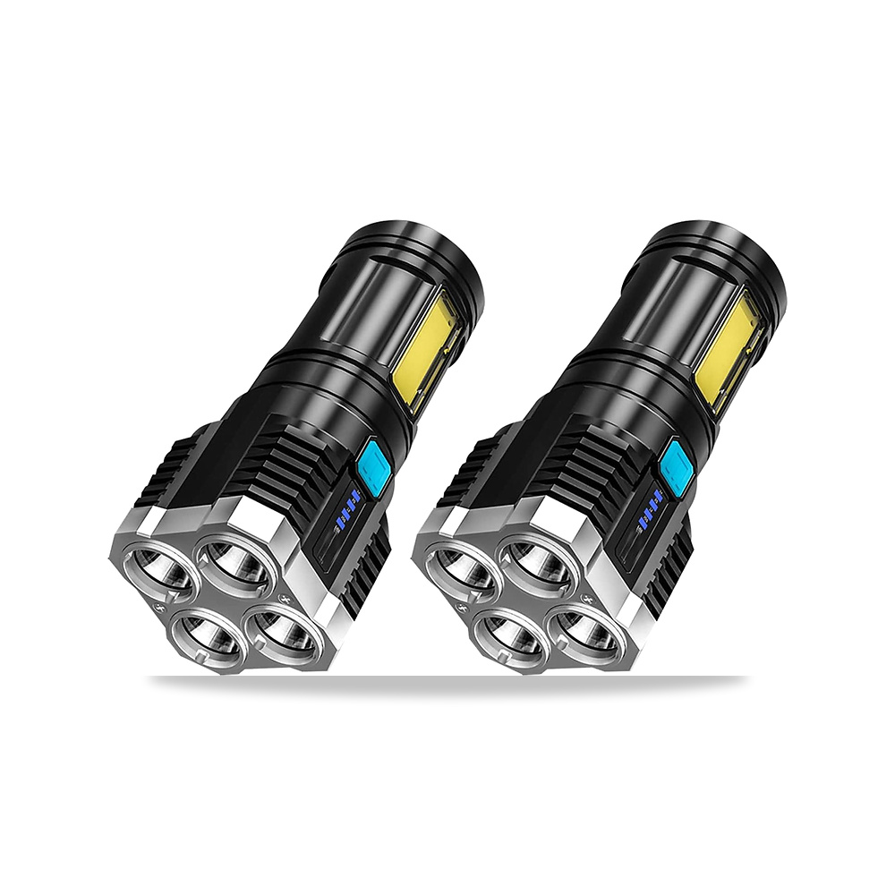 صورة منتج مصباح LED فائق السطوع بمنفذ USB رباعي للطوارئ في الخارج من بوينفبو (قطعتان) POENVFPO – اللون #311 – 15الطول x 12العرض x 6الارتفاع سم - كود الصنف reemco-2027-1842788 - ماركة يباع من خلال reemco - توريد وتصوير حصري لشركة ريمكو القابضة السعودية