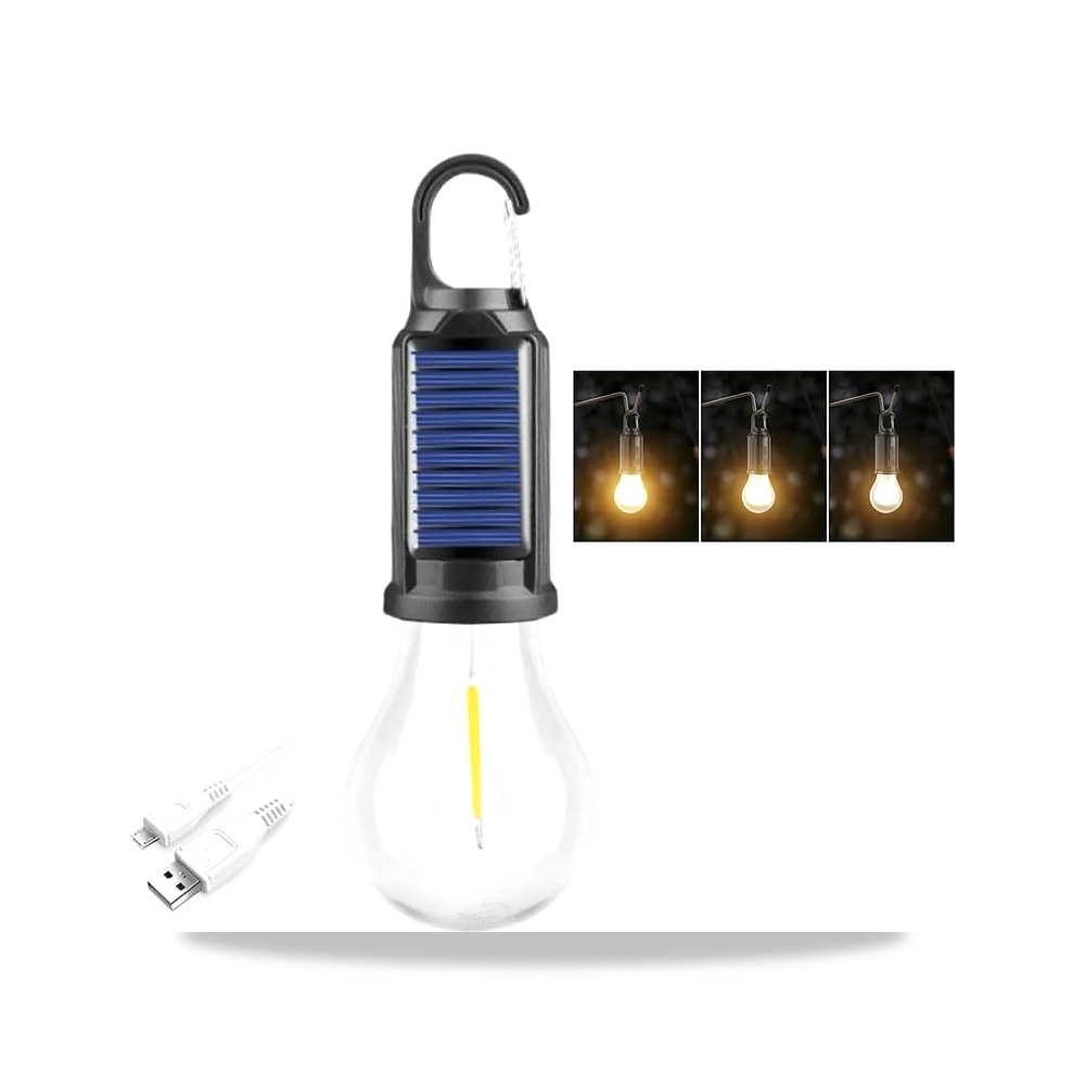 صورة منتج مصباح تخييم LED محمول يعمل بالطاقة الشمسية مع خطاف، 3 تروس تعتيم، من النوع C، ضوء دافئ ناعم للاجواء - كود الصنف reemco-2027-1842917 - ماركة يباع من خلال reemco - توريد وتصوير حصري لشركة ريمكو القابضة السعودية