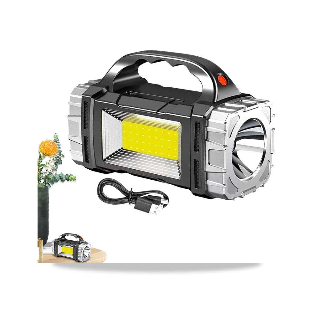 صورة منتج مصباح يدوي يعمل بالطاقة الشمسية – قابل لاعادة الشحن بمنفذ USB مقاوم للماء – لوازم التخييم المحمولة وادوات - كود الصنف reemco-2027-1843129 - ماركة يباع من خلال reemco - توريد وتصوير حصري لشركة ريمكو القابضة السعودية