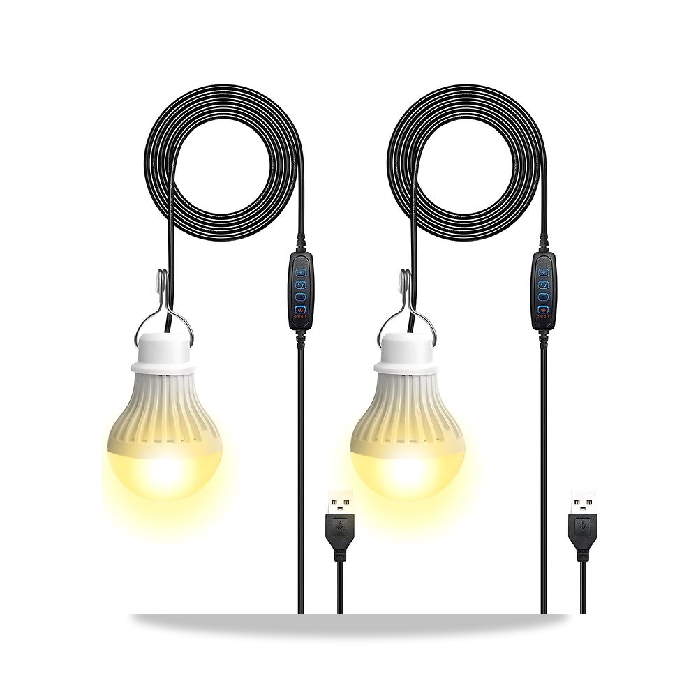 صورة منتج مصباح تخييم LED USB قابل لاعادة الشحن، 7 واط، خيمة للتعتيم، 3 اوضاع اضاءة، 2700-5000 كلفن، طوارئ مع خطافات - كود الصنف reemco-2027-1843357 - ماركة يباع من خلال reemco - توريد وتصوير حصري لشركة ريمكو القابضة السعودية