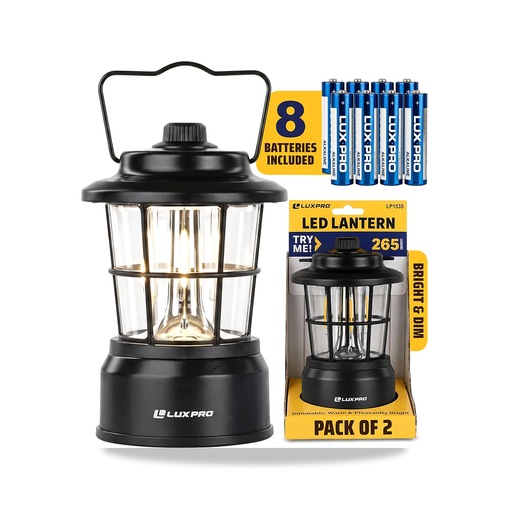 صورة منتج لوكس برو فانوس LED كلاسيكي LP1535 265 لومن – طوارئ يعمل بالبطارية – مصباح LED لانقطاع التيار الكهربائي - كود الصنف reemco-2027-1843730 - ماركة يباع من خلال reemco - توريد وتصوير حصري لشركة ريمكو القابضة السعودية