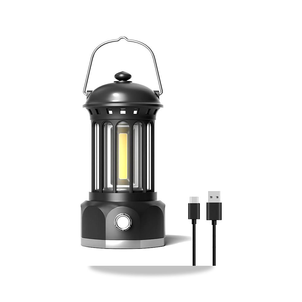 صورة منتج مصباح تخييم لاسلكي بدون خطوات من جوليريتك قابل للتعتيم في الهواء الطلق بتصميم رترو لاجواء المنزل محمول – اللون أسود - كود الصنف reemco-2027-1844050 - ماركة يباع من خلال reemco - توريد وتصوير حصري لشركة ريمكو القابضة السعودية