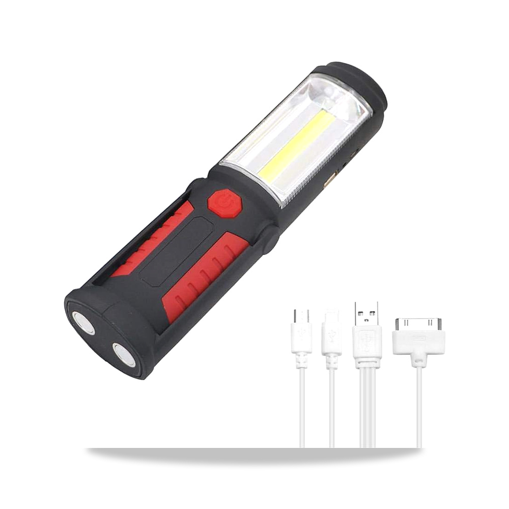 صورة منتج مصباح يدوي COB ليلي قابل لاعادة الشحن بمنفذ USB للعمل والتخييم مع خطاف مغناطيسي مدمج للبطارية من ريد بورتابل - كود الصنف reemco-2027-1844127 - ماركة يباع من خلال reemco - توريد وتصوير حصري لشركة ريمكو القابضة السعودية