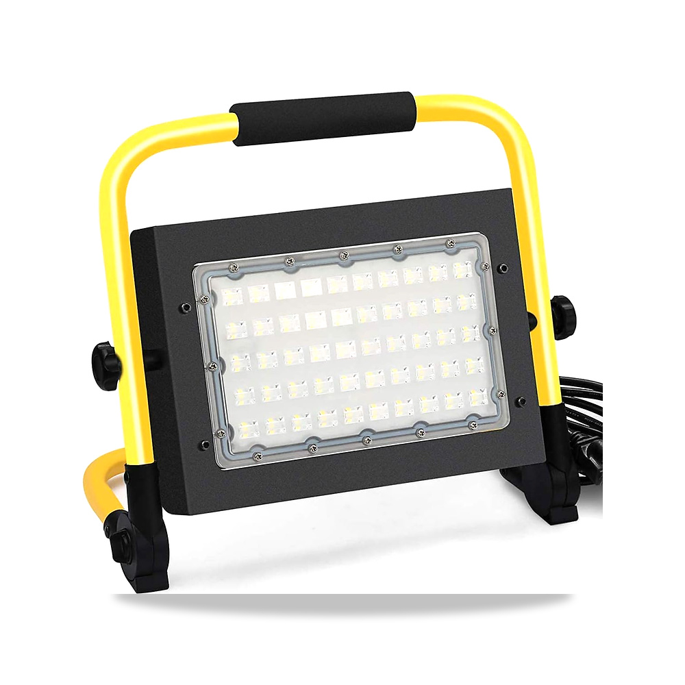 صورة منتج مصابيح عمل LED قابلة لاعادة الشحن بقدرة 50 واط مقاومة للماء بدرجة اي بي 65، عمل محمولة للتعديل مع قابس سلك - كود الصنف reemco-2027-1844637 - ماركة يباع من خلال reemco - توريد وتصوير حصري لشركة ريمكو القابضة السعودية