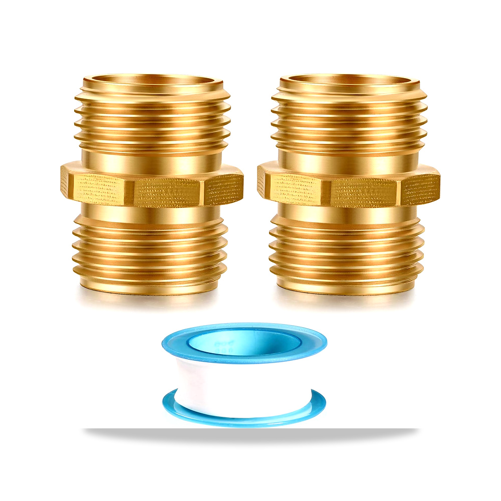 صورة منتج ييلون موصلات خرطوم نحاسية مزدوجة ذكر 3/4 انش (عبوتان) – المقاس 2-PCS – المادة نحاس أصفر - كود الصنف reemco-2027-1859506 - ماركة يباع من خلال reemco - توريد وتصوير حصري لشركة ريمكو القابضة السعودية