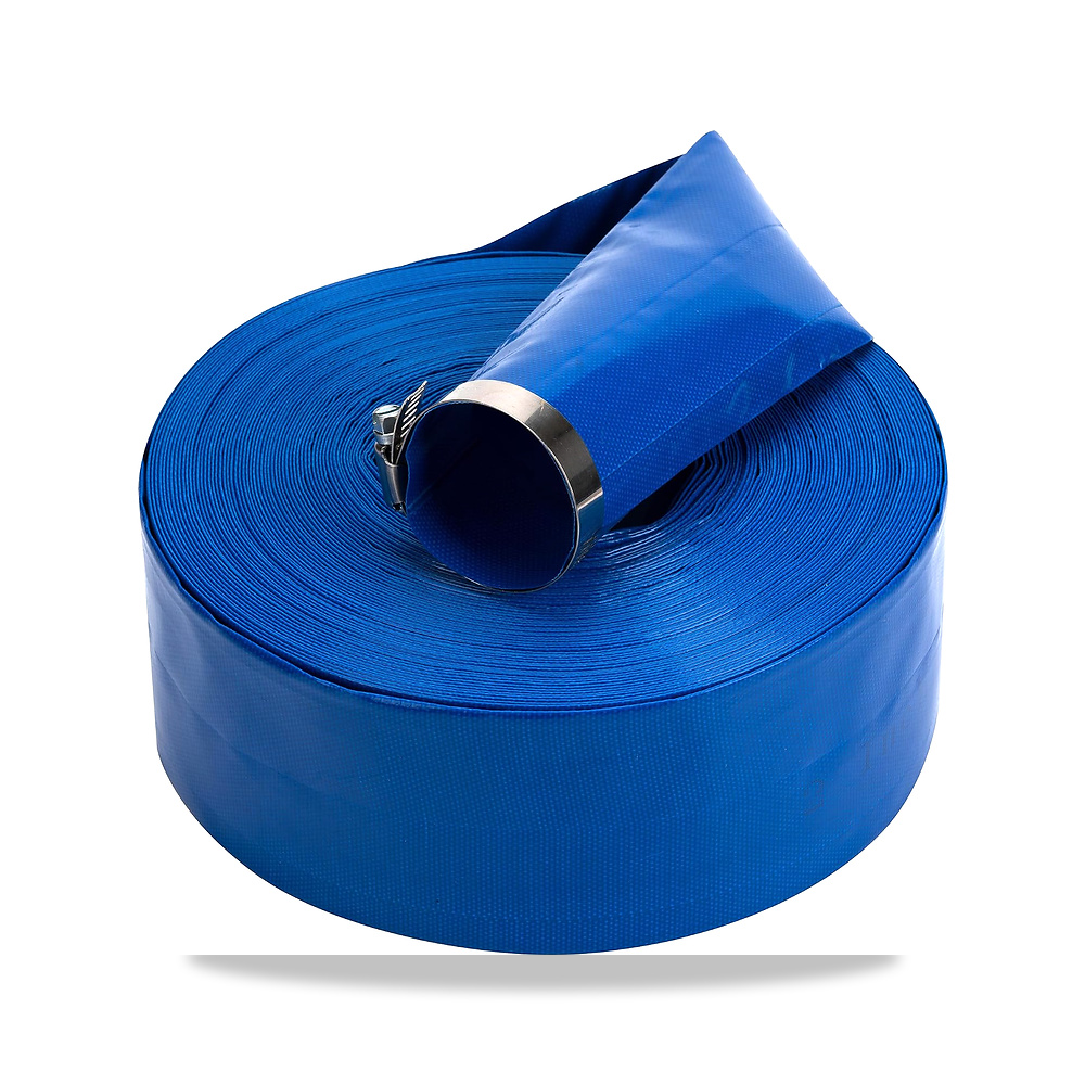 صورة منتج خرطوم غسيل عكسي لحمام السباحة مقاس 2 انش × 100 قدم، تصريف مزدوج من بلاستيك PVC، فينيل مسطح للاغراض العامة - كود الصنف reemco-2027-1861092 - ماركة يباع من خلال reemco - توريد وتصوير حصري لشركة ريمكو القابضة السعودية