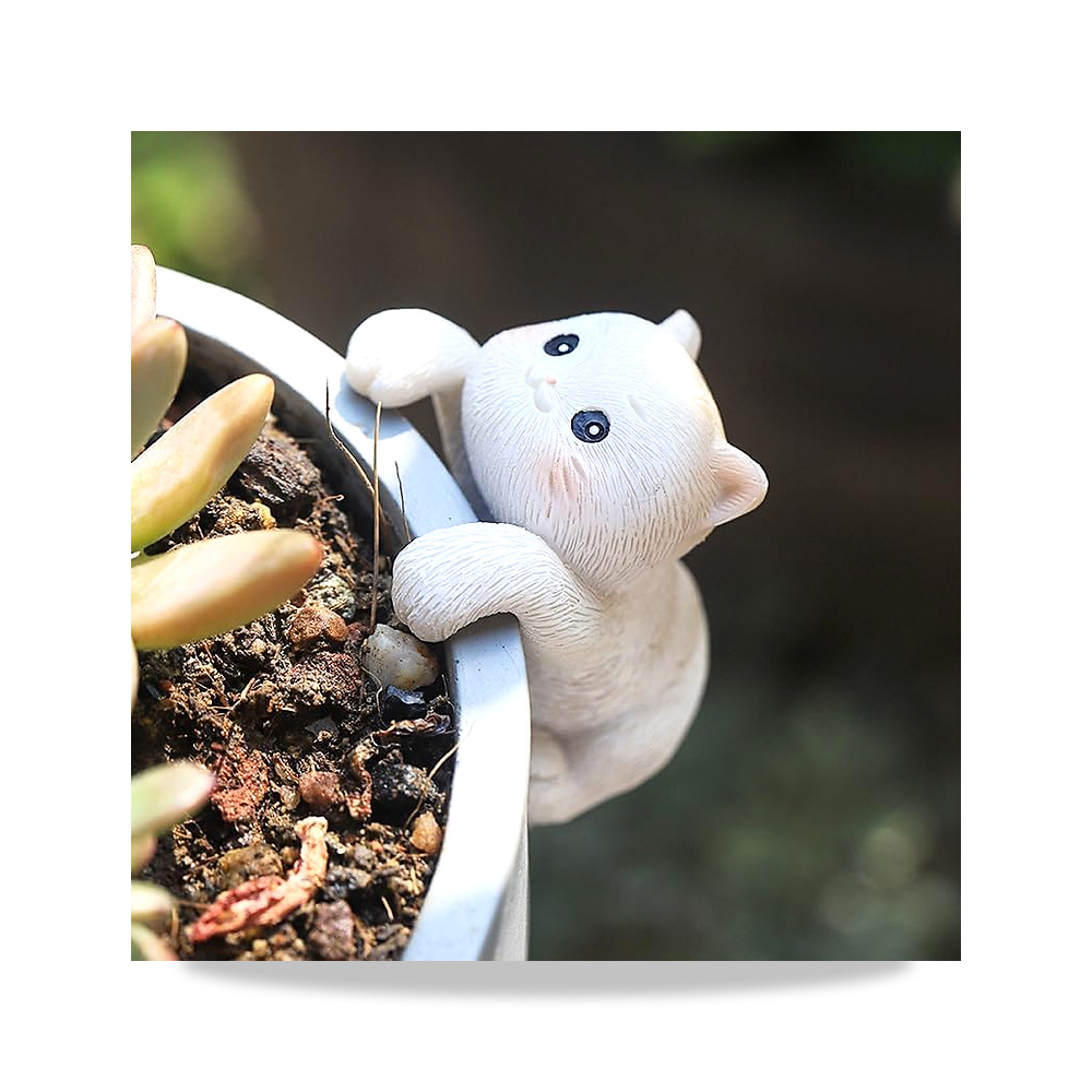 صورة منتج زينة صغيرة معلقة للقطط للمزارعين، مزهرية من الراتنج لحافة وعاء الزهور، ديكور حوض بونساي، اكسسوارات حديقة - كود الصنف reemco-2027-1861878 - ماركة يباع من خلال reemco - توريد وتصوير حصري لشركة ريمكو القابضة السعودية