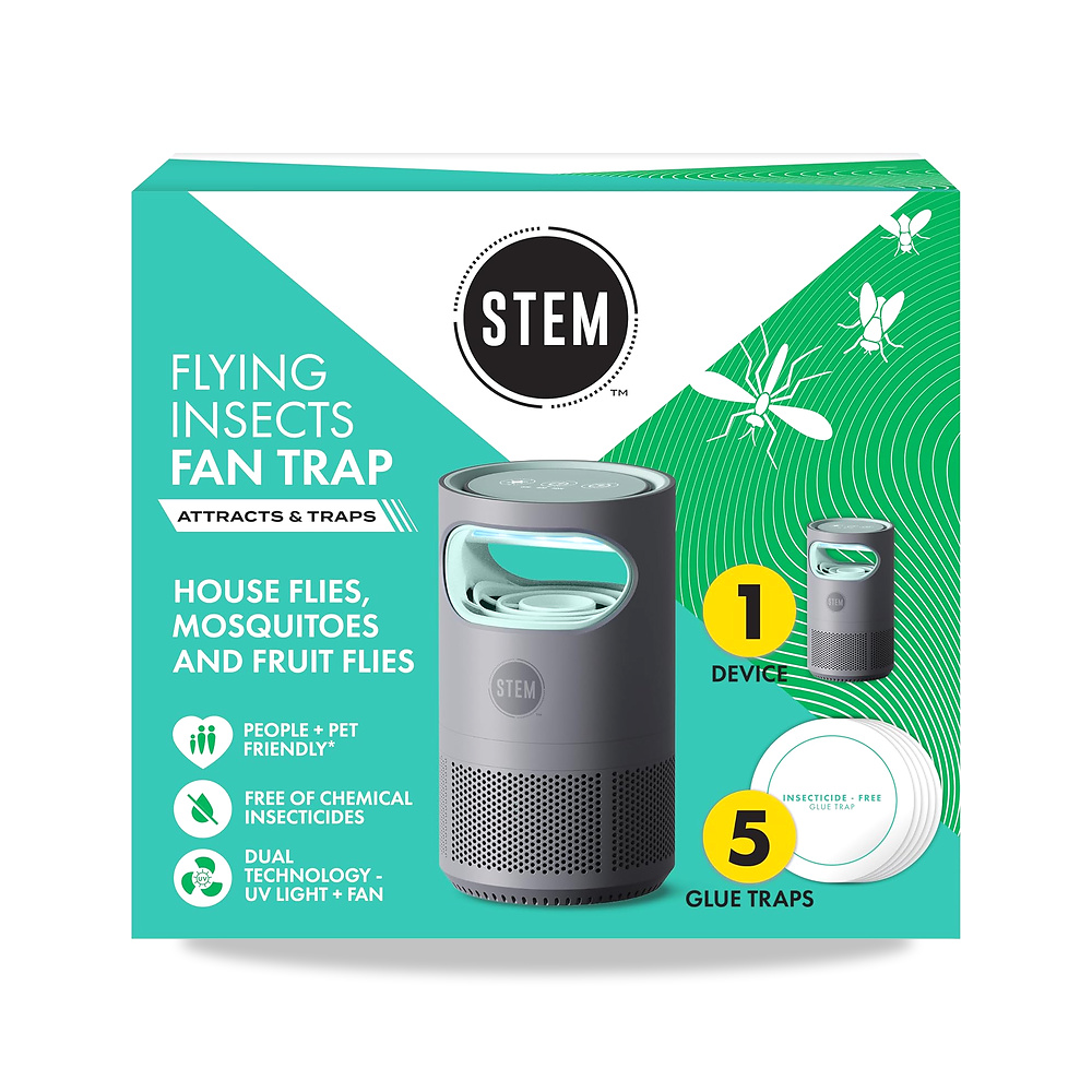 صورة منتج ستيم مصيدة مروحة للحشرات الطائرة للتحكم في الحشرات في الاماكن المغلقة، تجذب – اللون رمادي – المادة بلاستيك - كود الصنف reemco-2027-1862221 - ماركة يباع من خلال reemco - توريد وتصوير حصري لشركة ريمكو القابضة السعودية